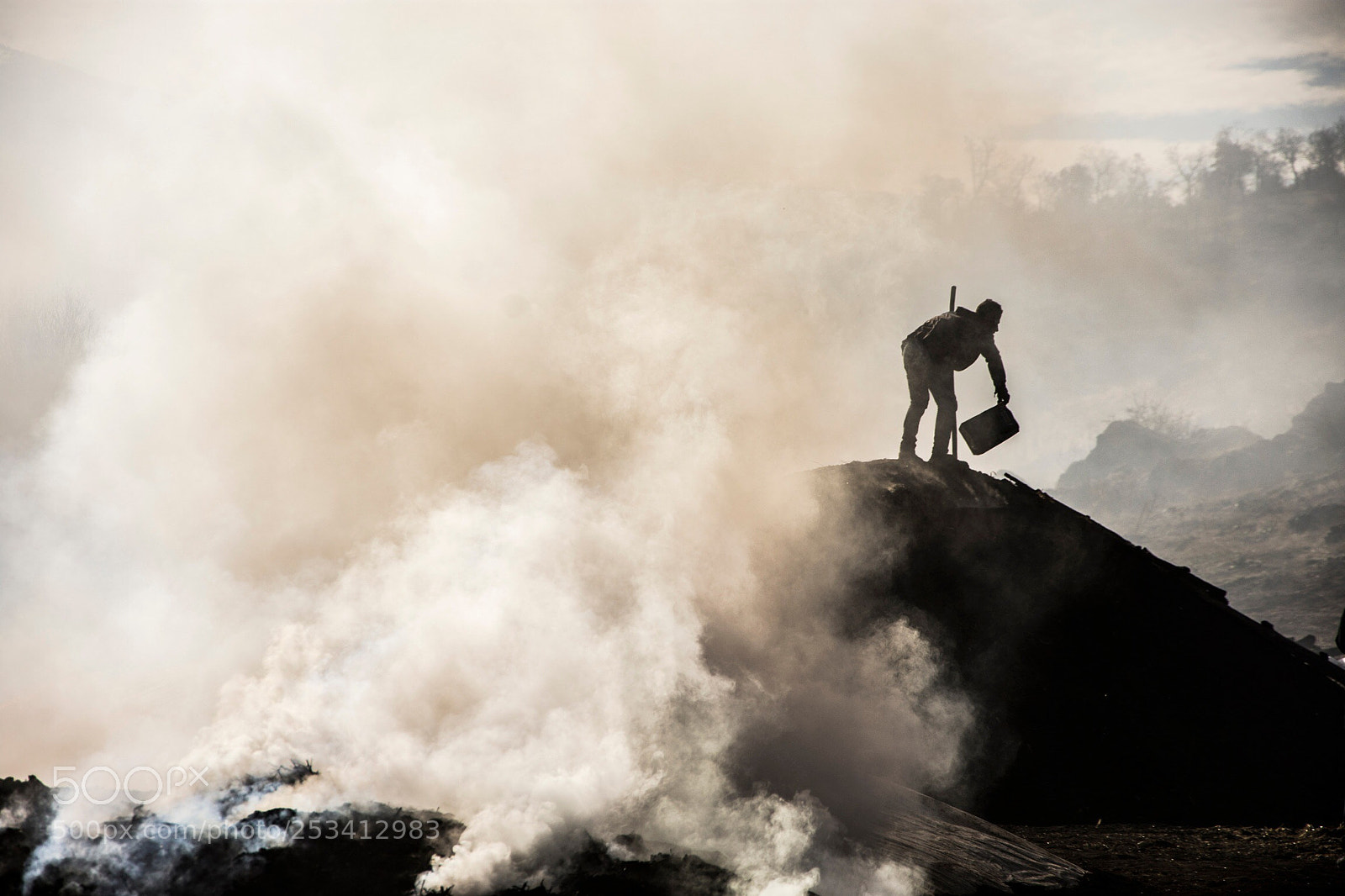 Nikon D7200 sample photo. Smoke man photography
