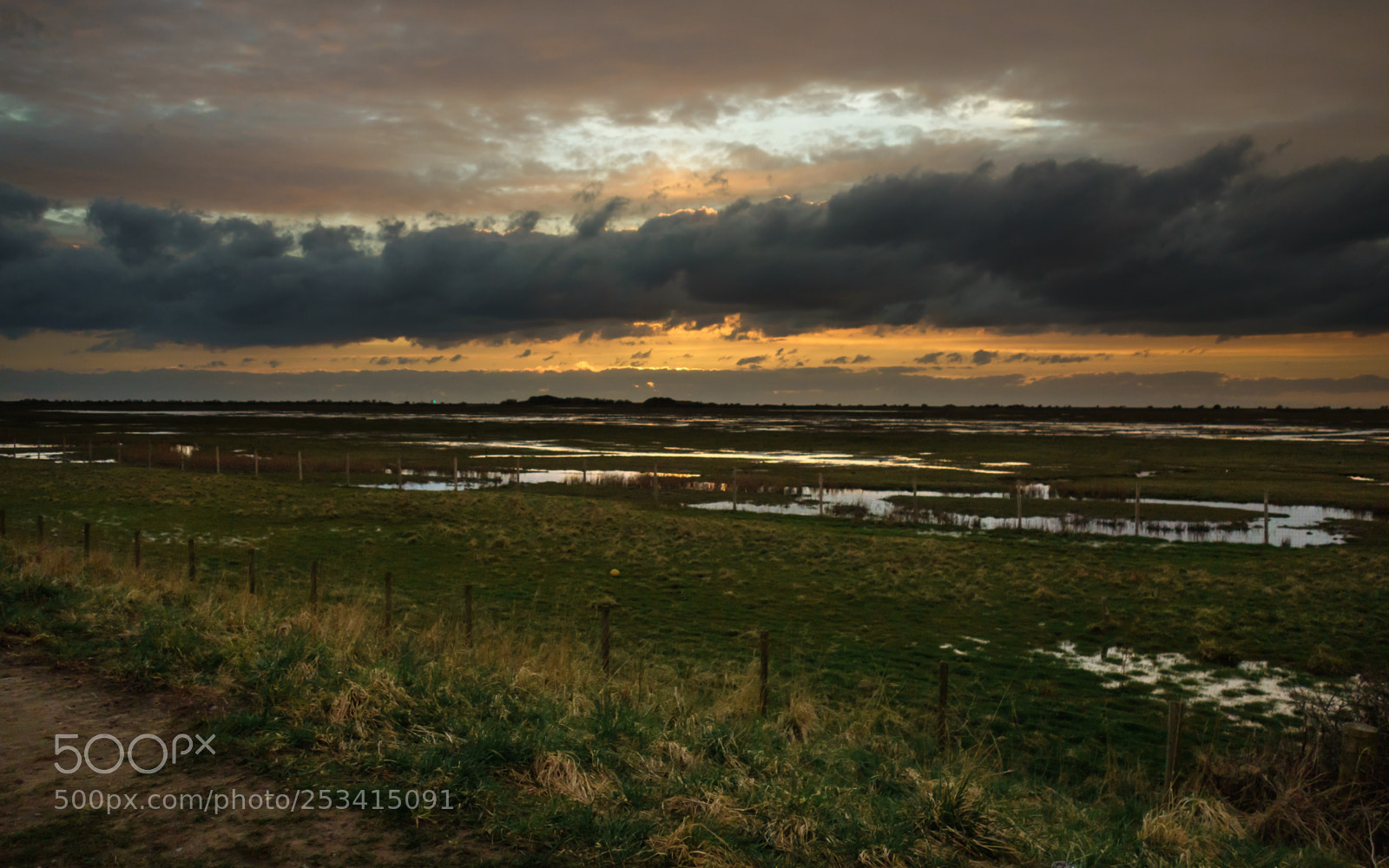 Sony Cyber-shot DSC-RX100 sample photo. Sunset over the marsh photography