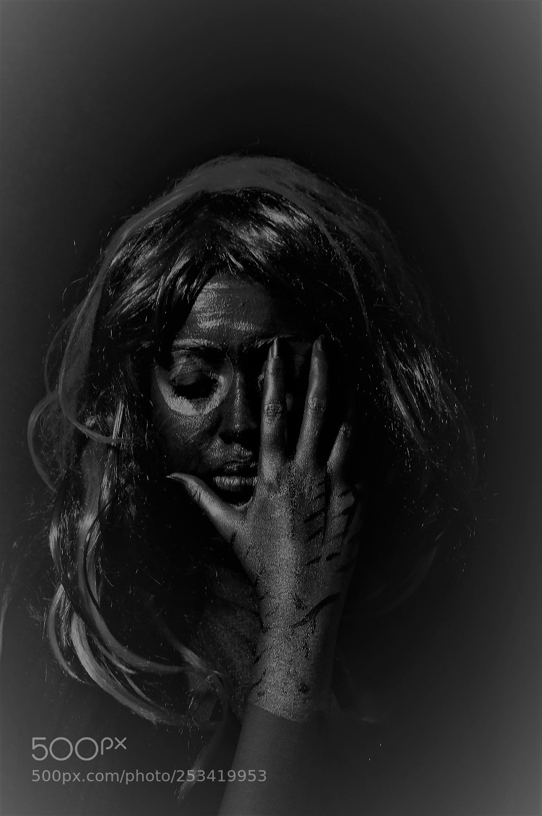 Nikon D3200 sample photo. Face painting potrait photography