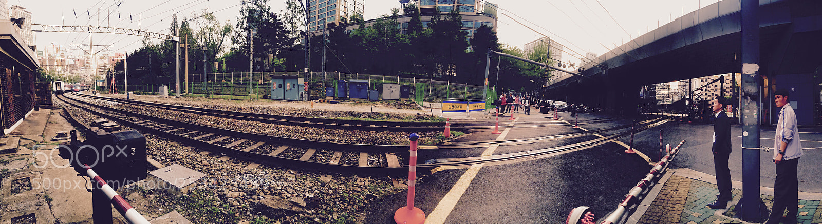 Apple iPhone 6 Plus sample photo. Railway and people photography