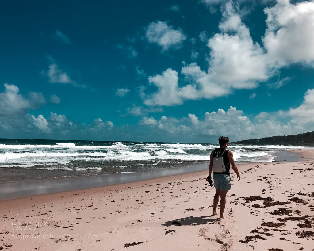 Apple iPhone 7 sample photo. Abandoned beach in barbados photography