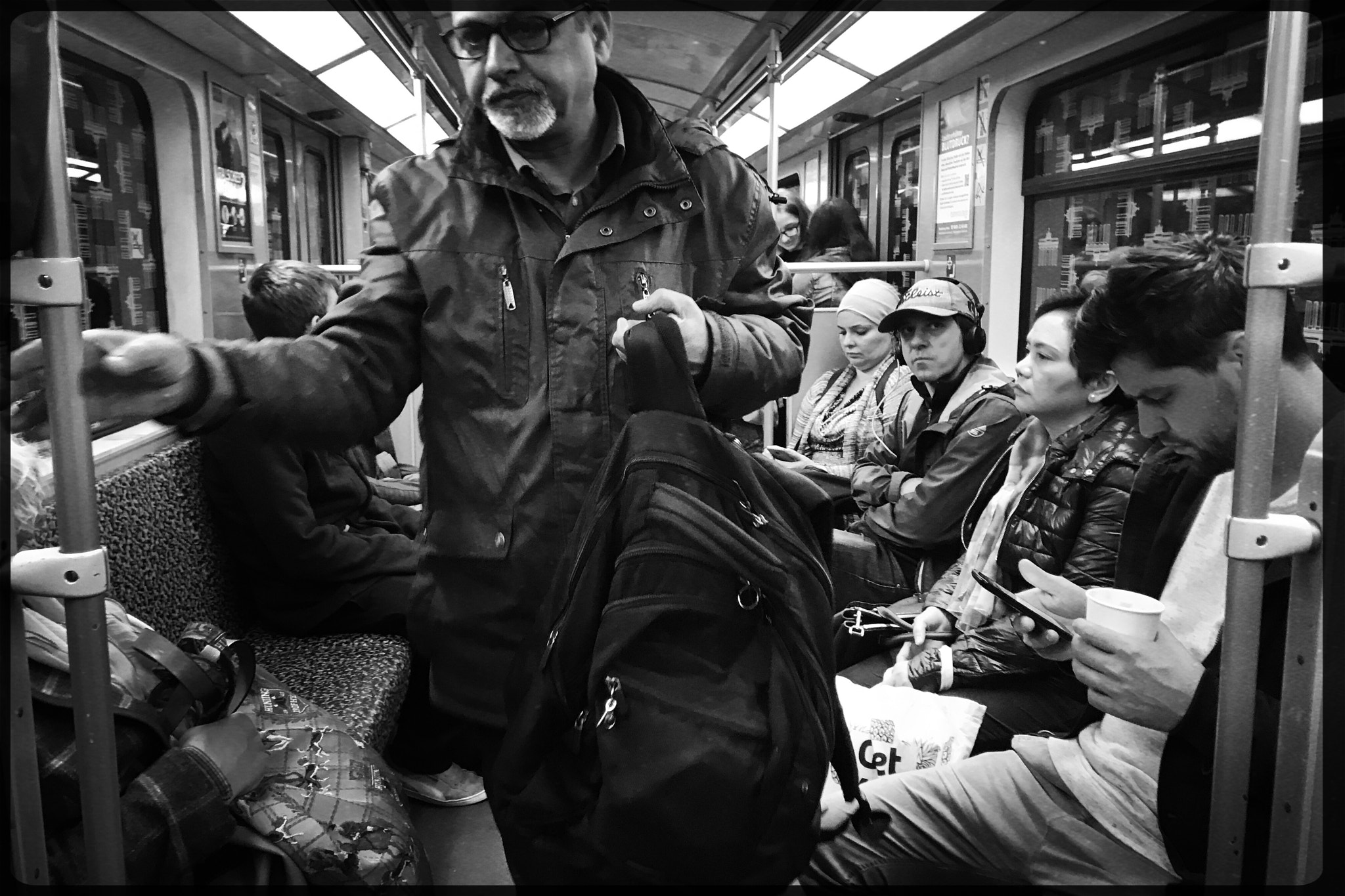 Hipstamatic 342 sample photo. Subway photography