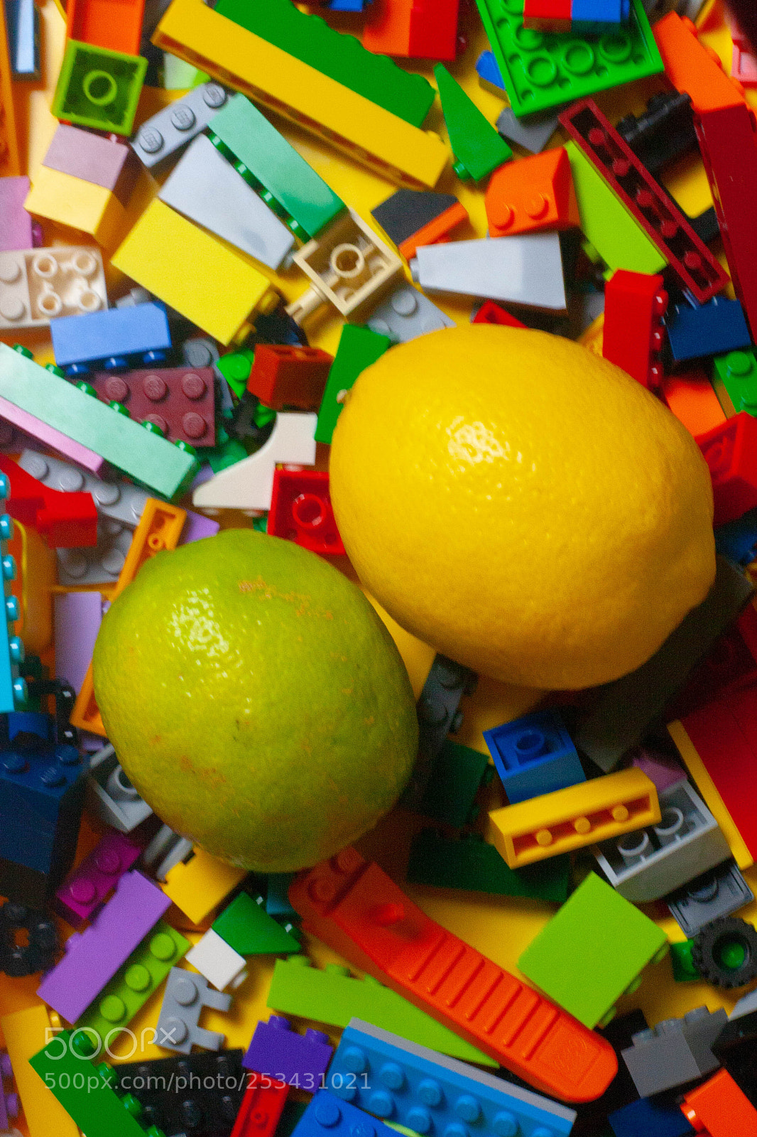 Canon EOS 40D sample photo. Lemon,lime,legos photography