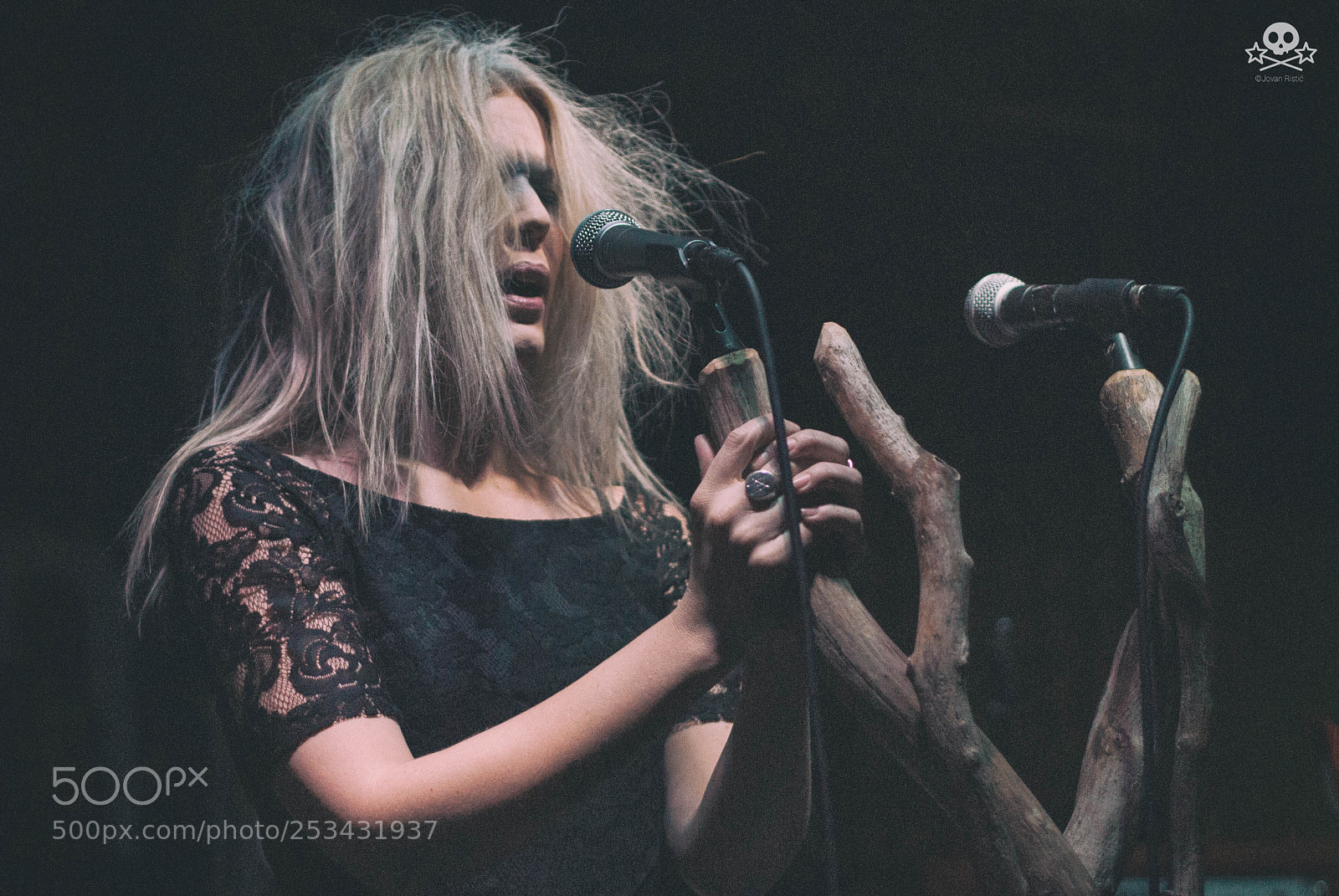 Nikon D200 sample photo. Myrkur in concert photography