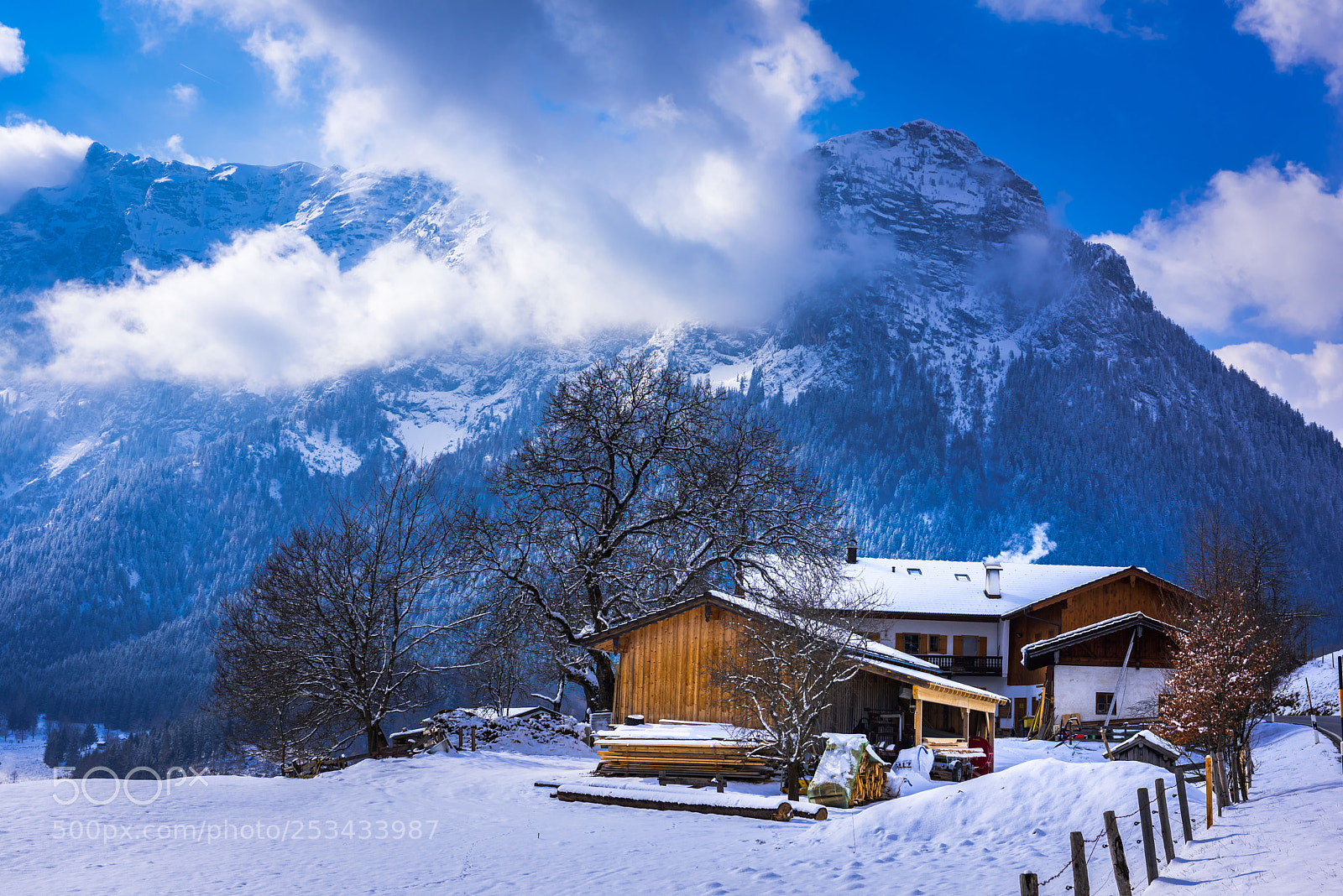 Nikon D810 sample photo. Cottage besides alpes photography
