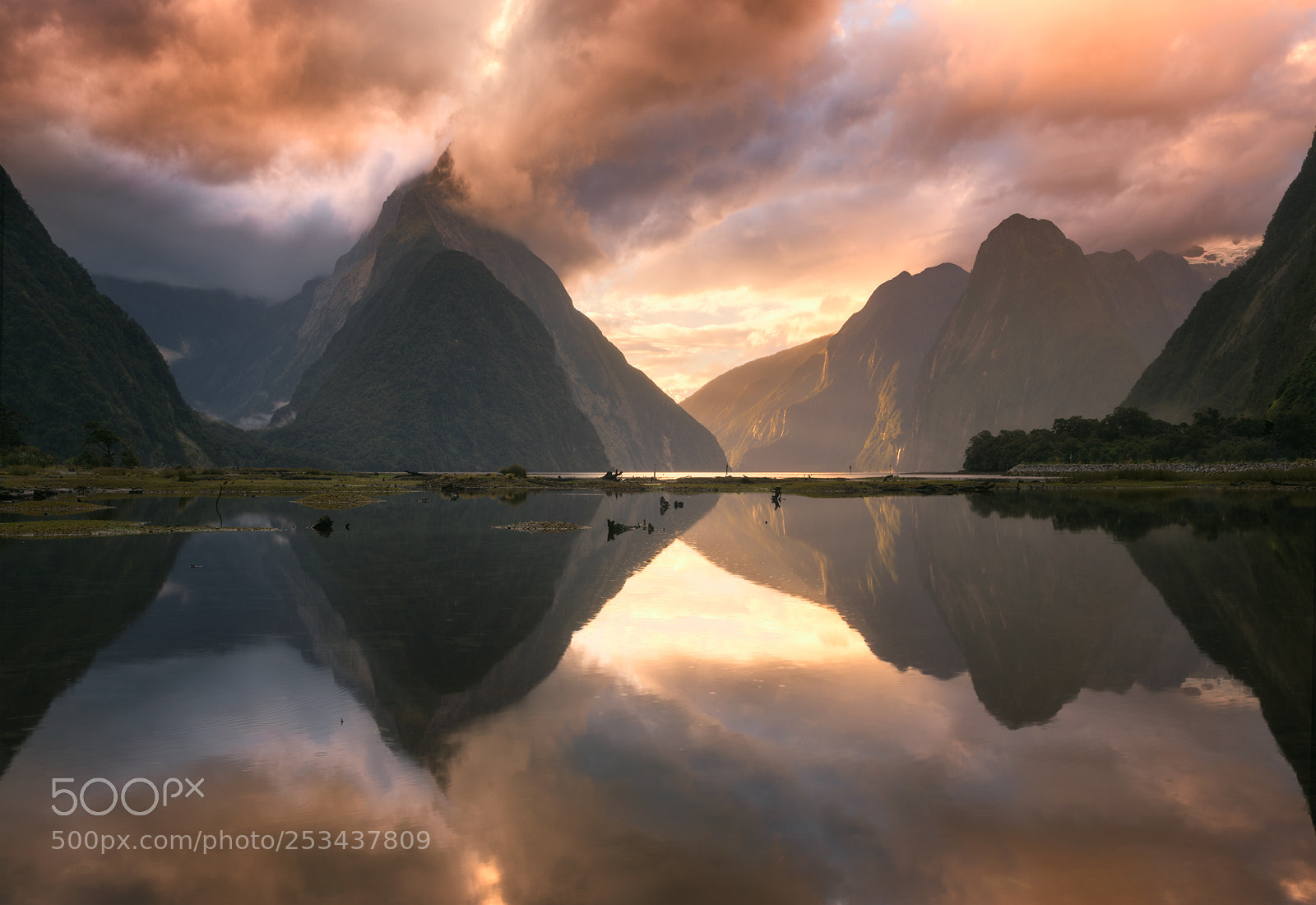 Nikon D800 sample photo. Milford sound dramatic clouds photography