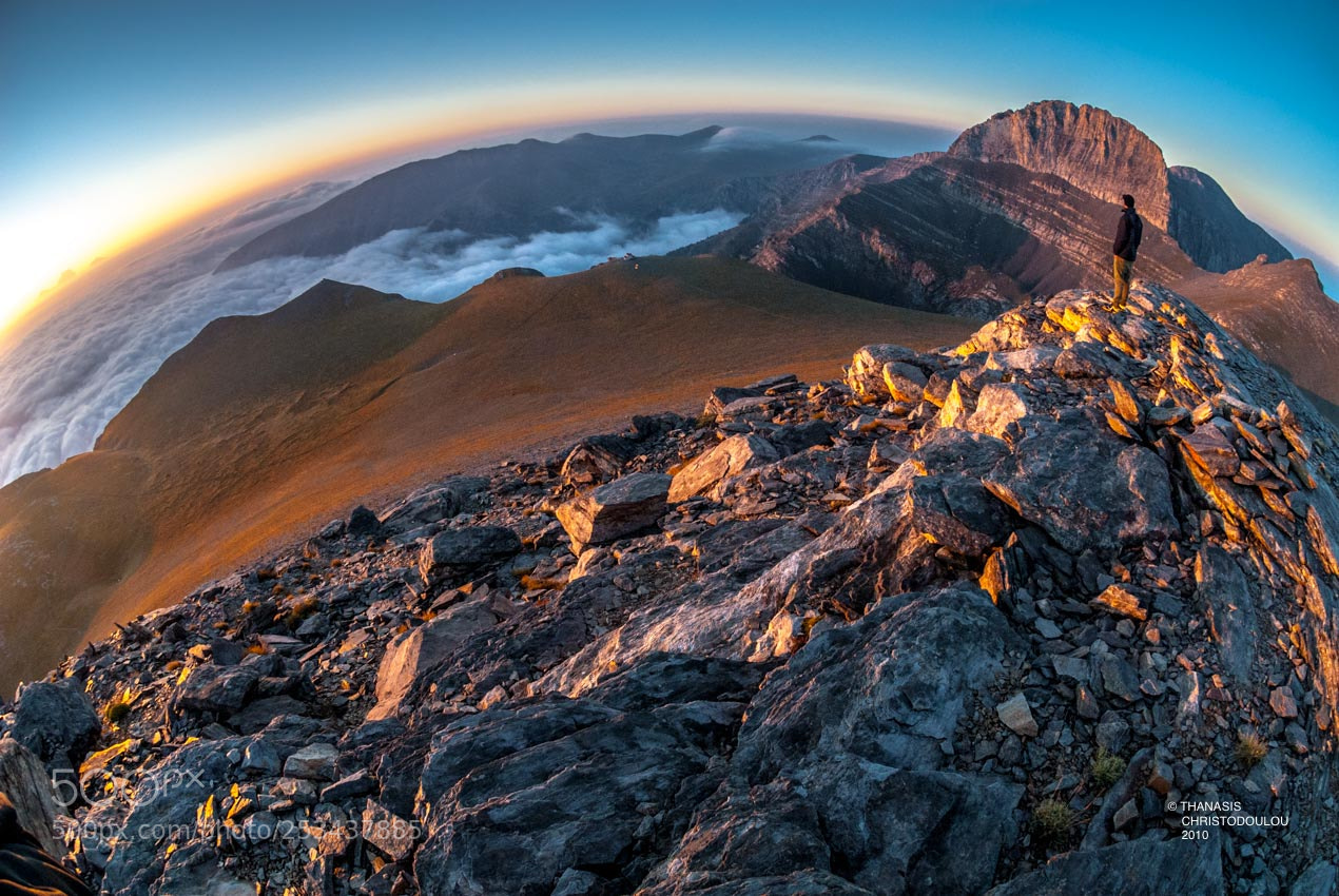 Nikon D200 sample photo. Sunrise at mount olympus! photography