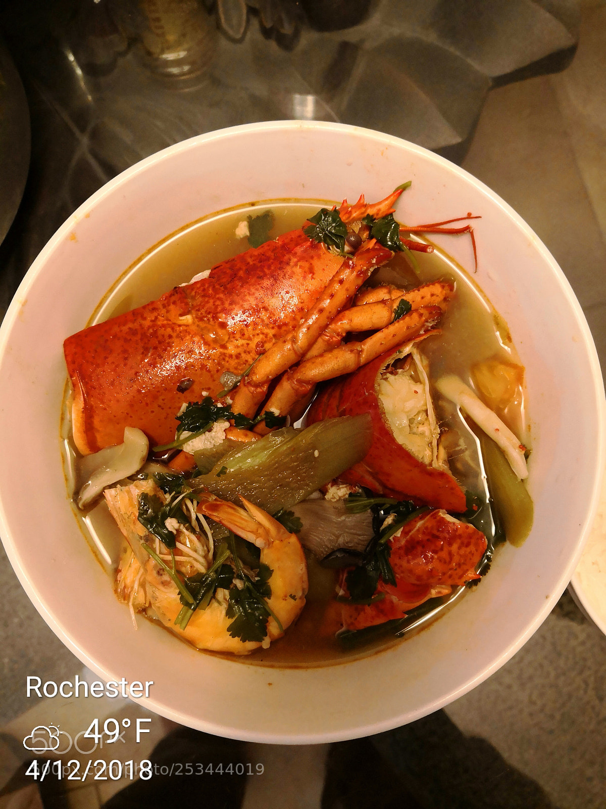 HUAWEI Mate 10 Pro sample photo. Tom​ yum lobster photography