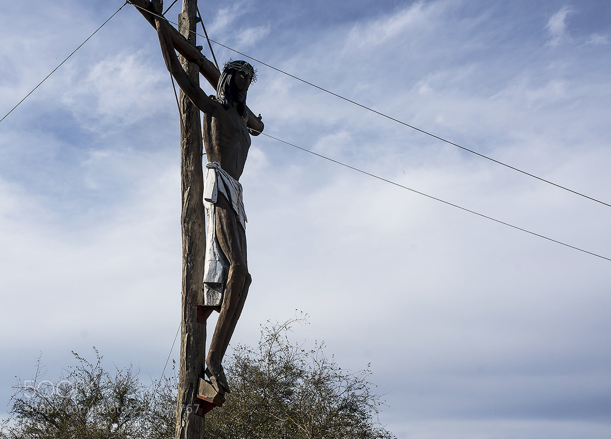 Sony Alpha NEX-5R sample photo. Cristo de madera.... photography