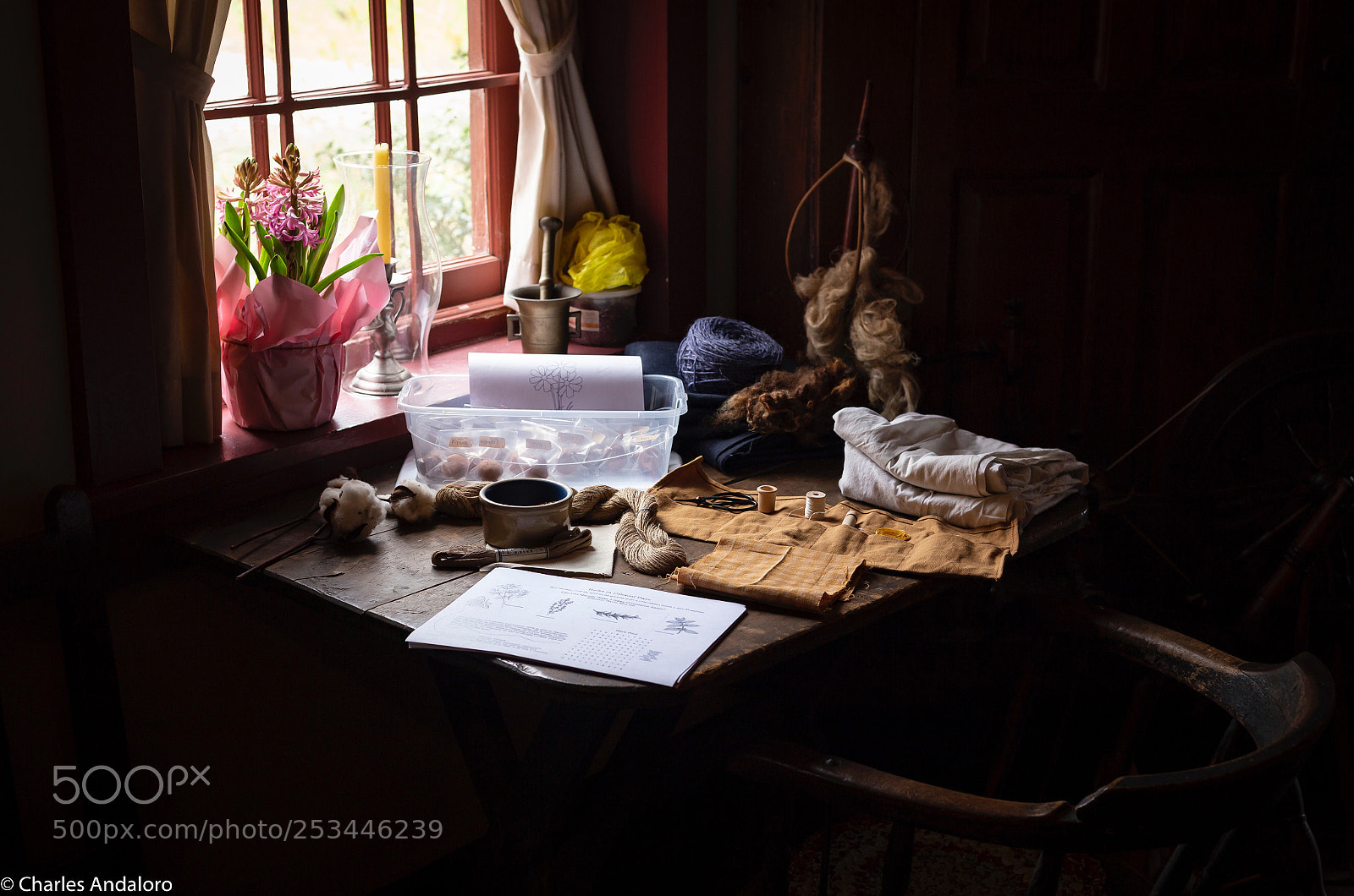 Canon EOS 6D sample photo. Colonial sewing station photography