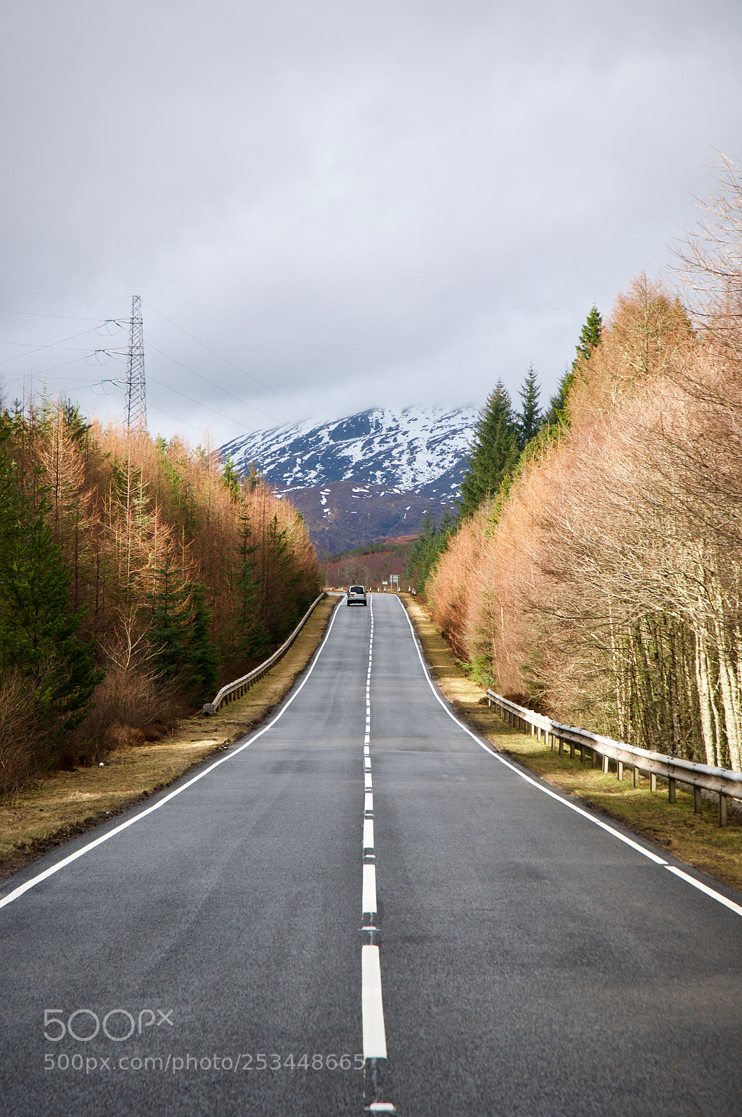 Nikon D300 sample photo. Road in scottish highlands photography