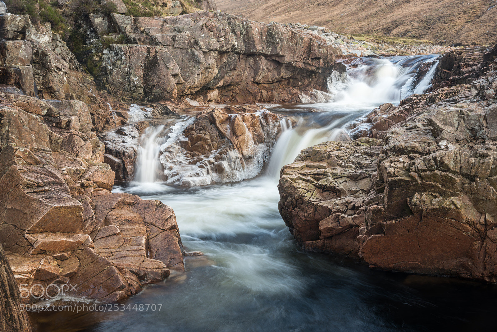 Nikon D810 sample photo. Glen etive cascades #6 photography