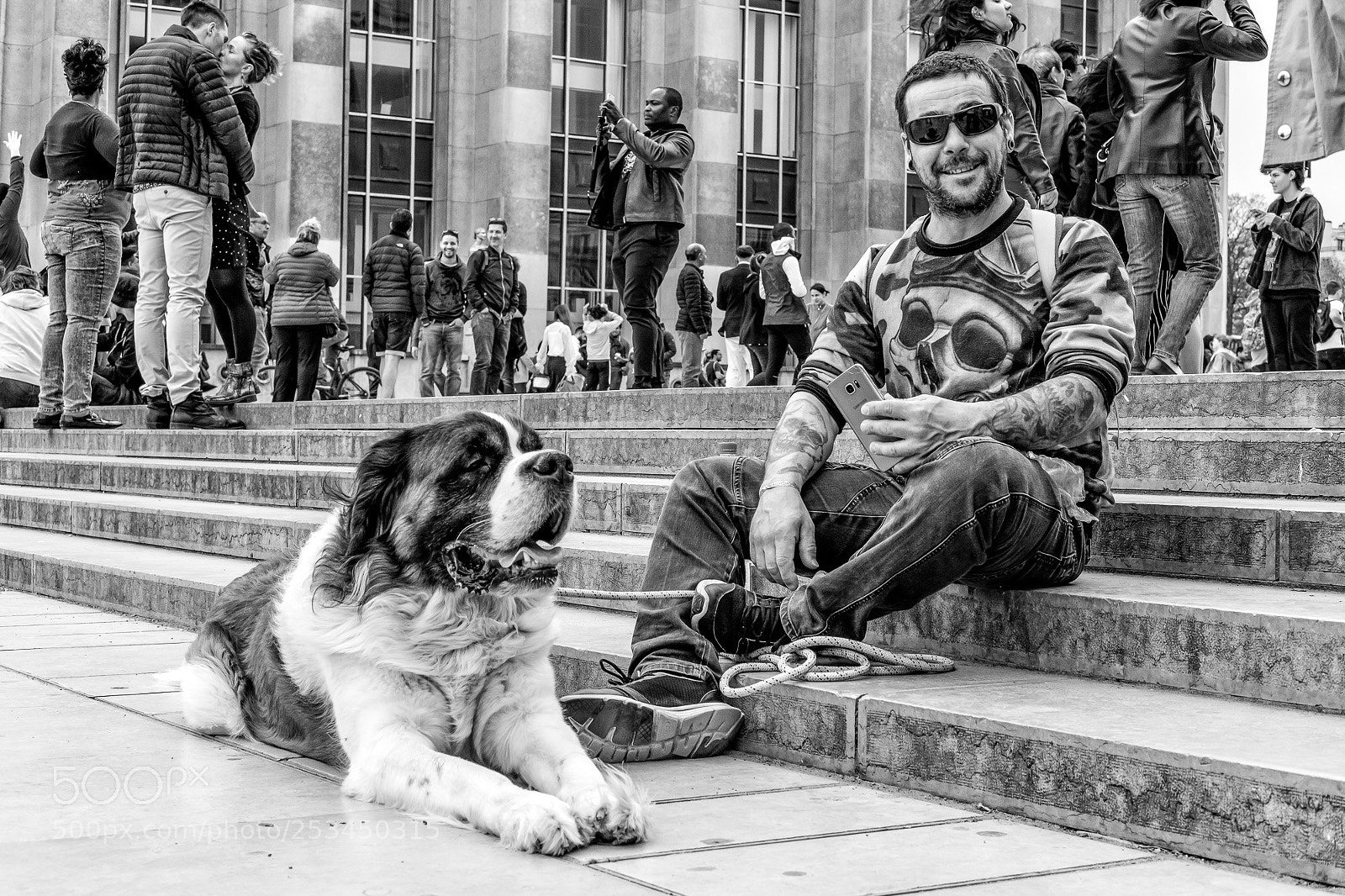 Fujifilm X-T2 sample photo. Man with dog photography