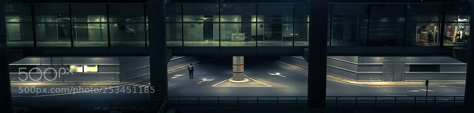 Sony a7R sample photo. Night in pekin airport photography