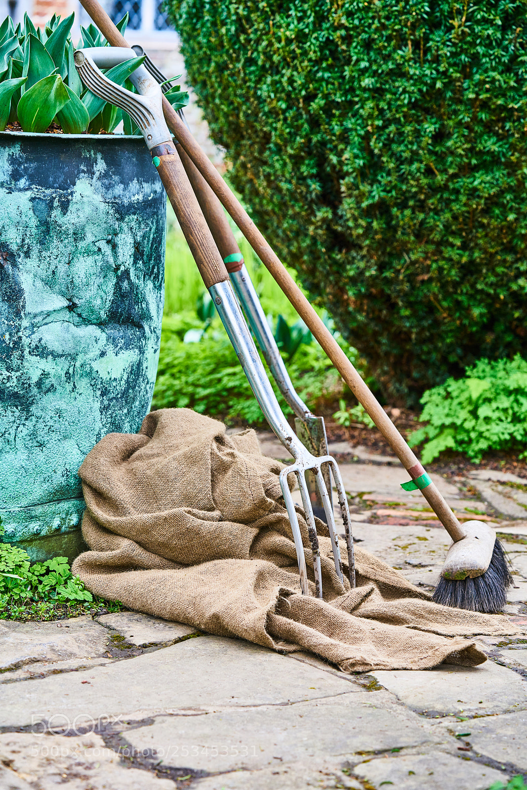 Sony a7R II sample photo. Garden tools photography