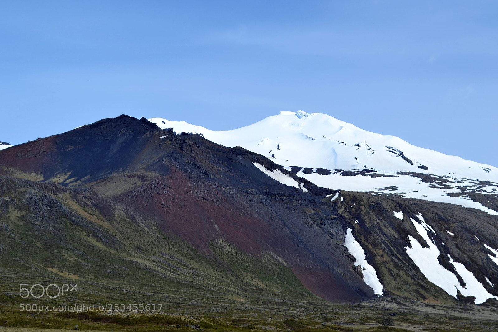 Nikon D3100 sample photo. Snow capped mountain photography