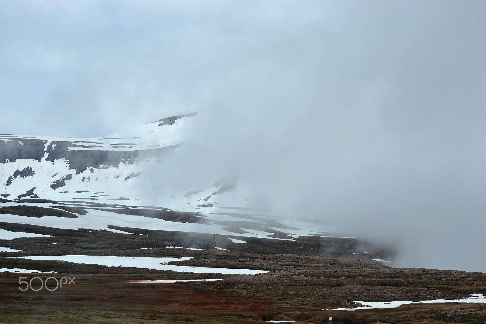 Nikon D3100 sample photo. Steaming snow photography