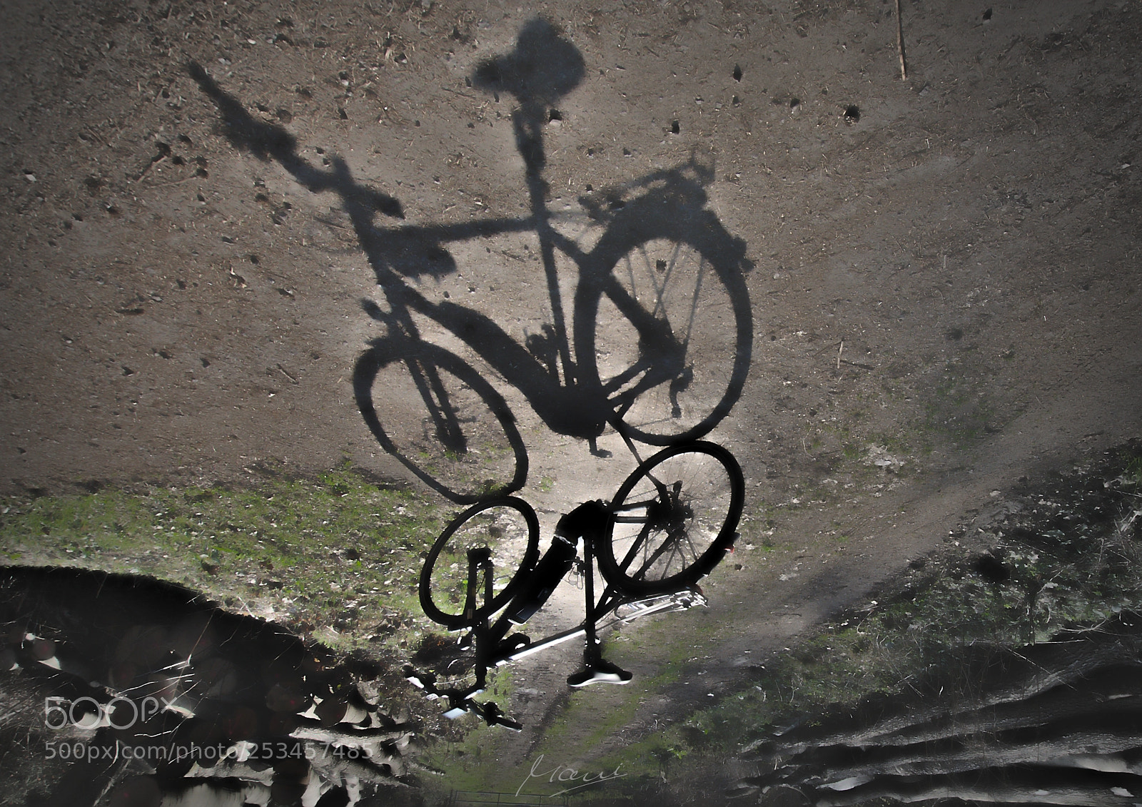 Nikon D90 sample photo. Bike shadow or shadow photography