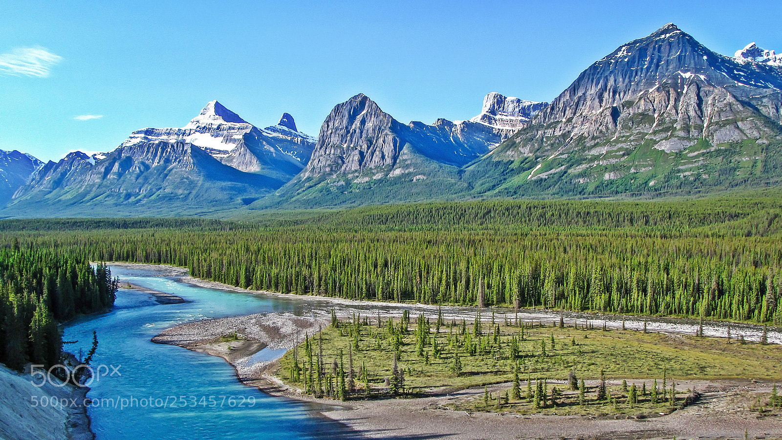 Canon PowerShot SX10 IS sample photo. Athabaska river photography
