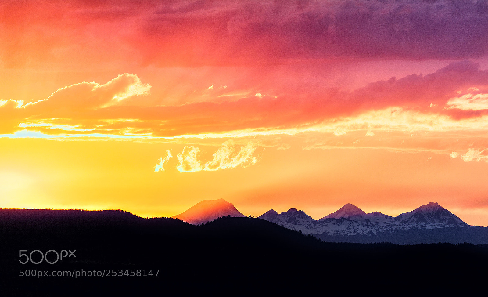 Canon EOS 5D Mark II sample photo. Sunset: cascade range photography