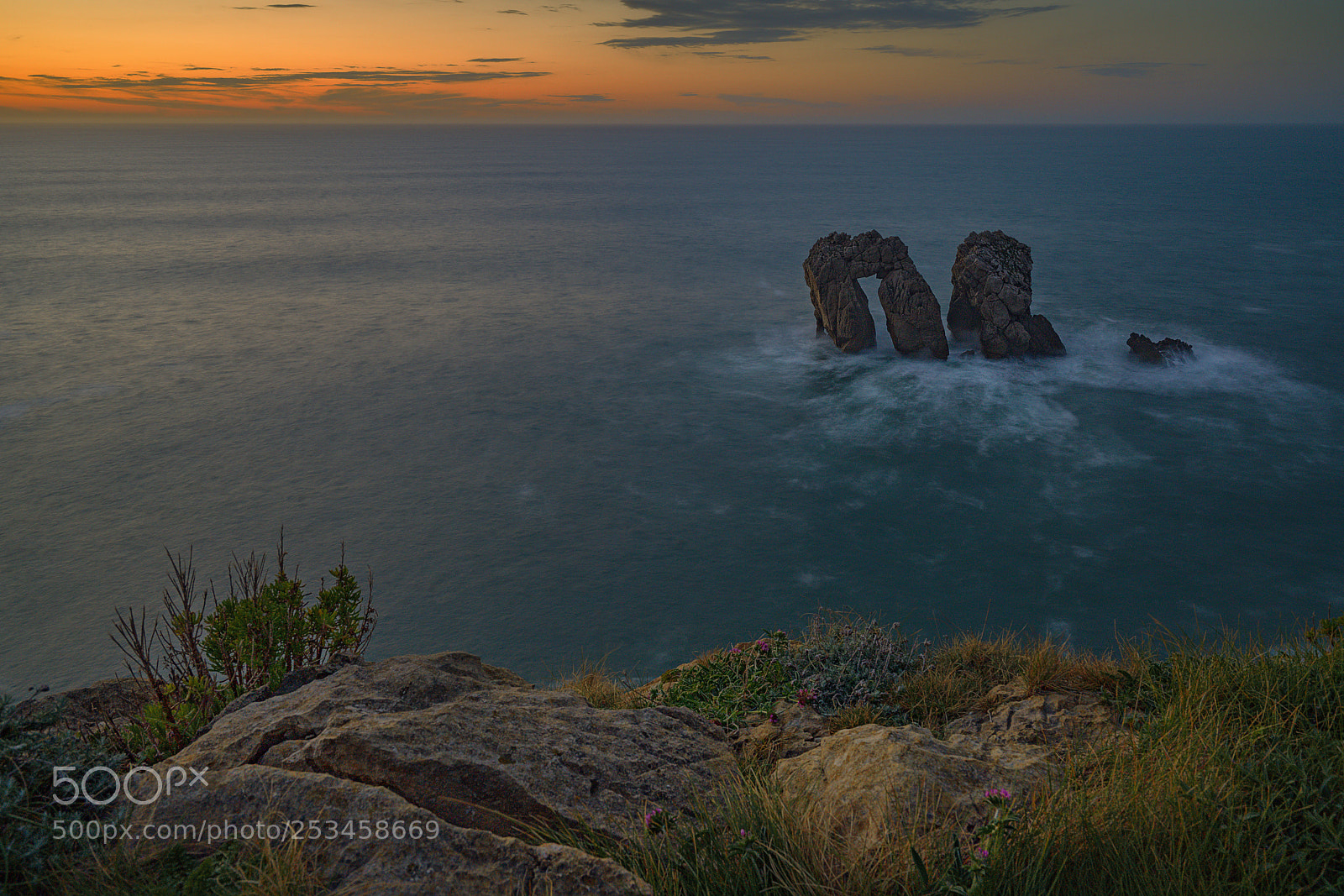 Sony a7R II sample photo. Liencres sunset photography