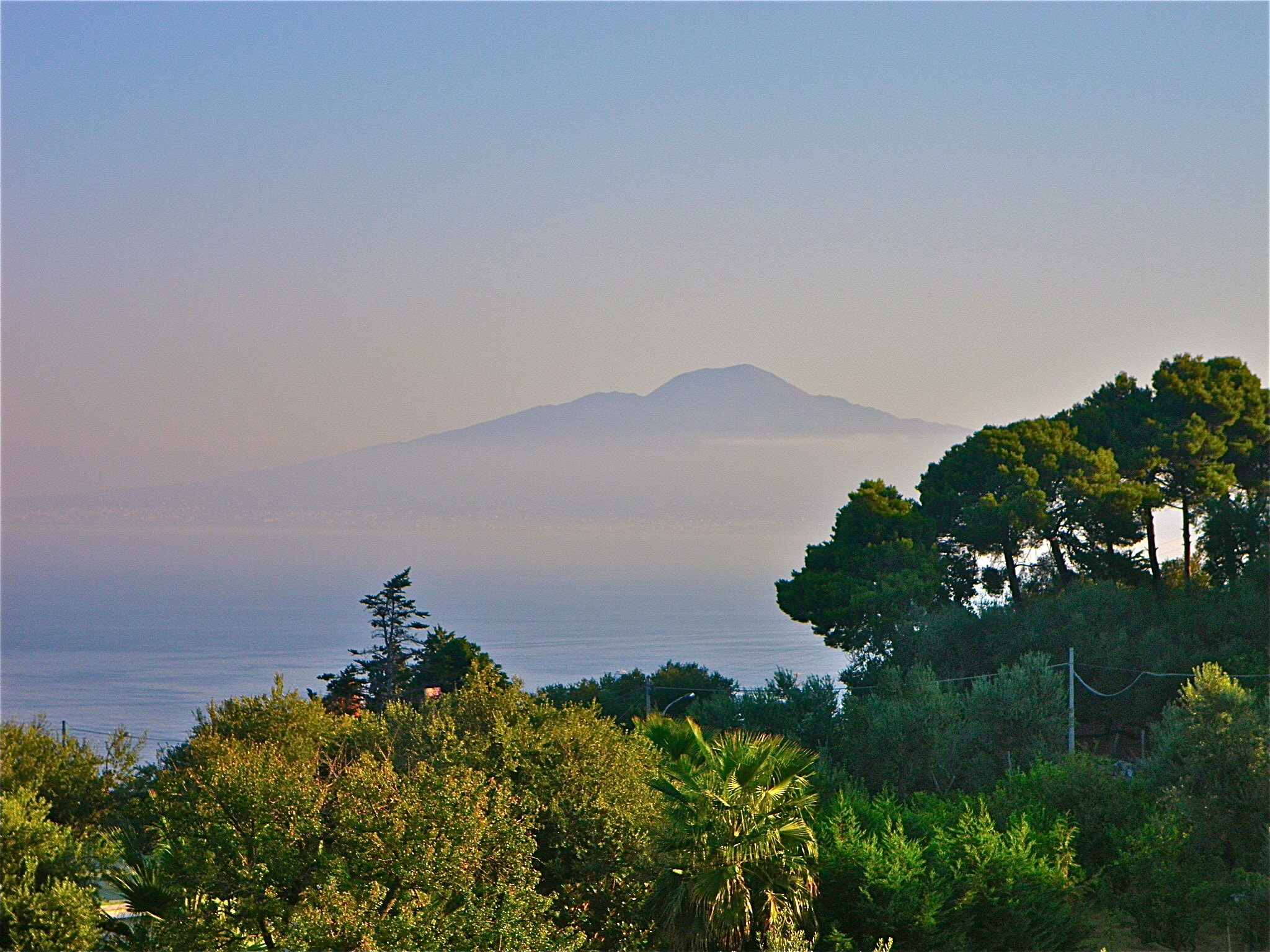 Pentax Optio P80 sample photo. Vesuvius photography