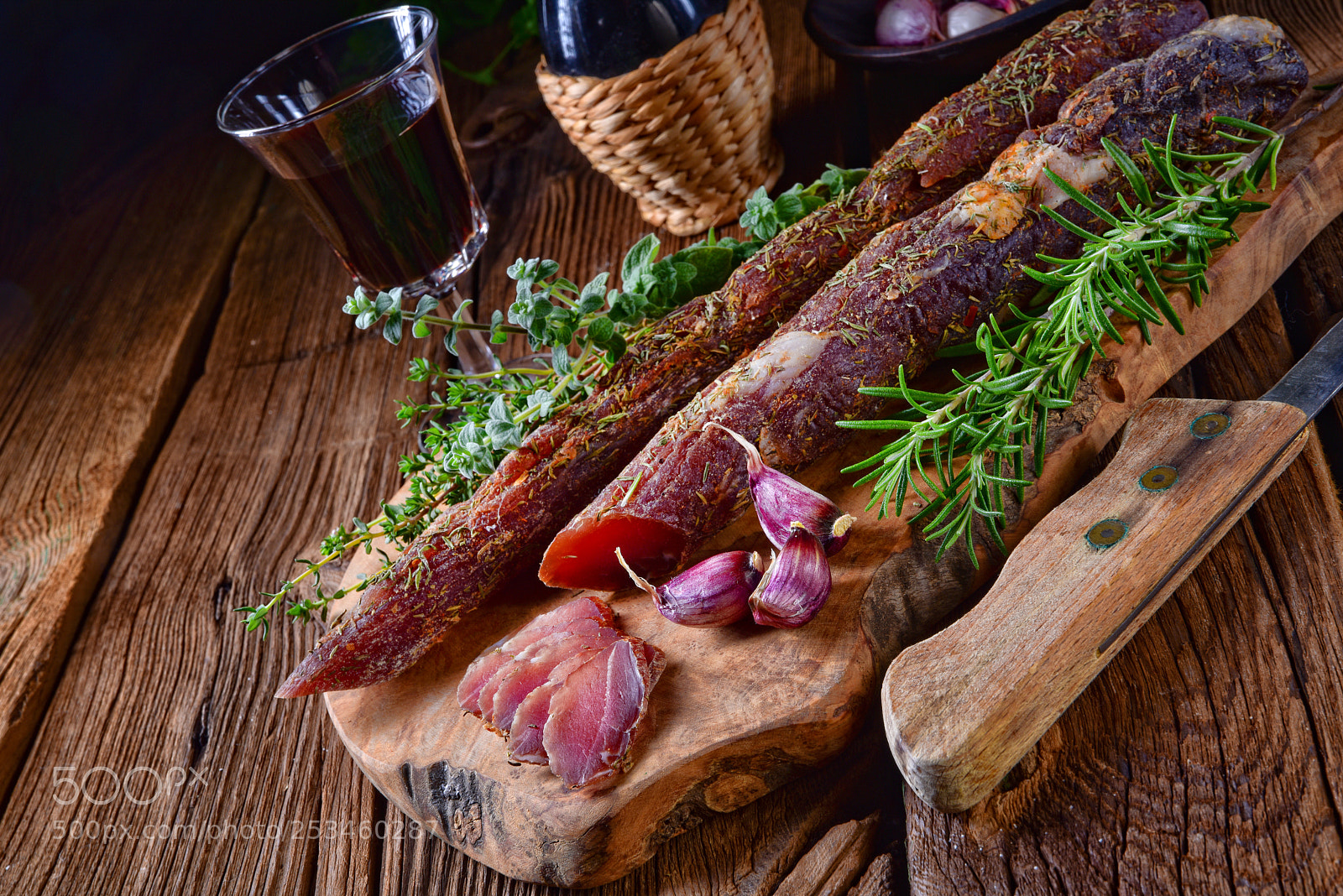 Nikon D810 sample photo. Dried sirloin with herbs photography