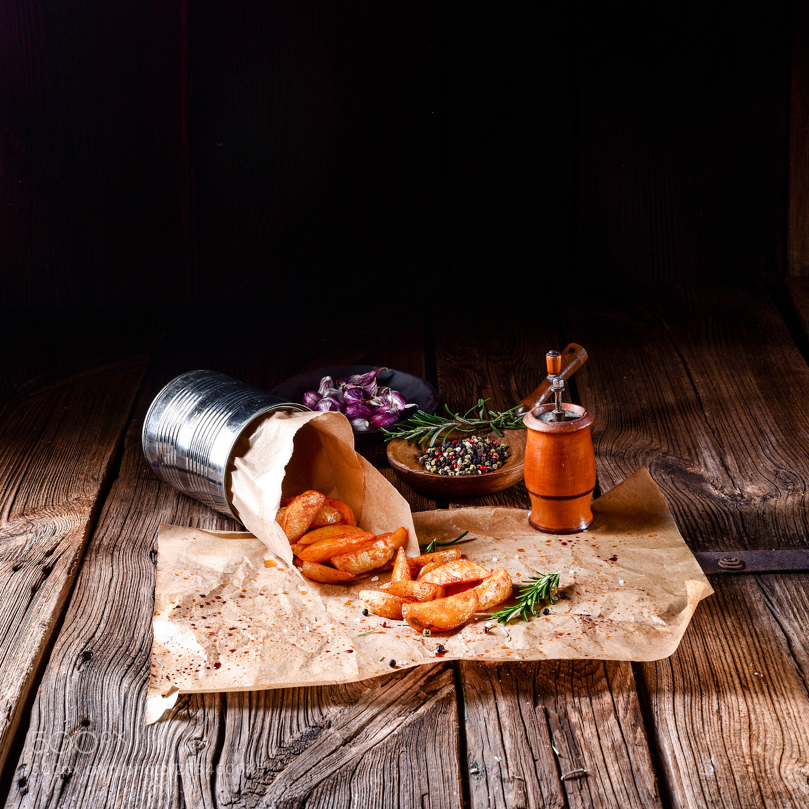 Nikon D810 sample photo. Rosemary potato wedges from photography