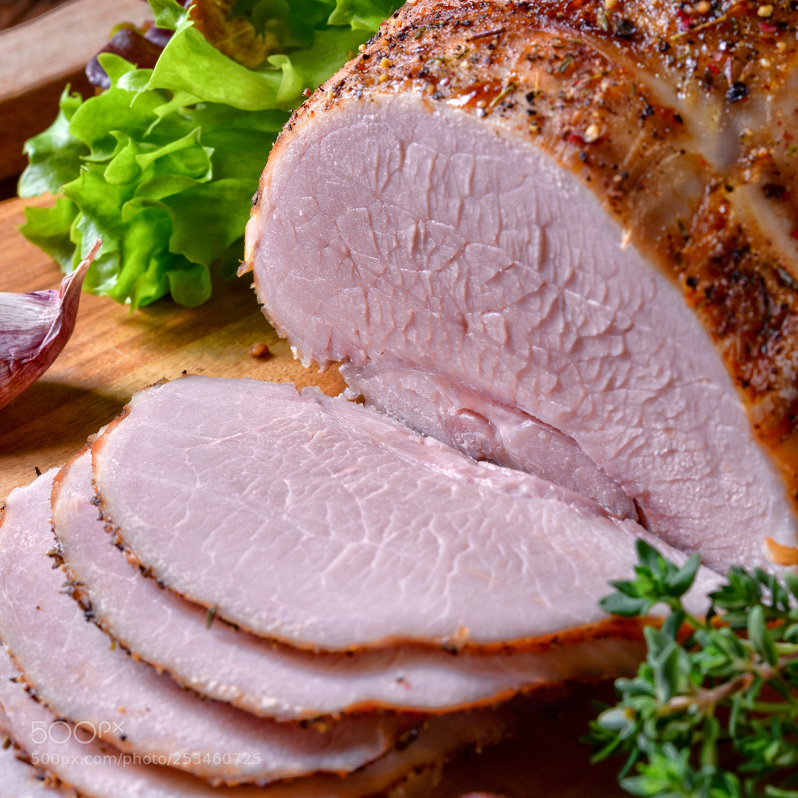Nikon D810 sample photo. Cooked ham with colorful photography