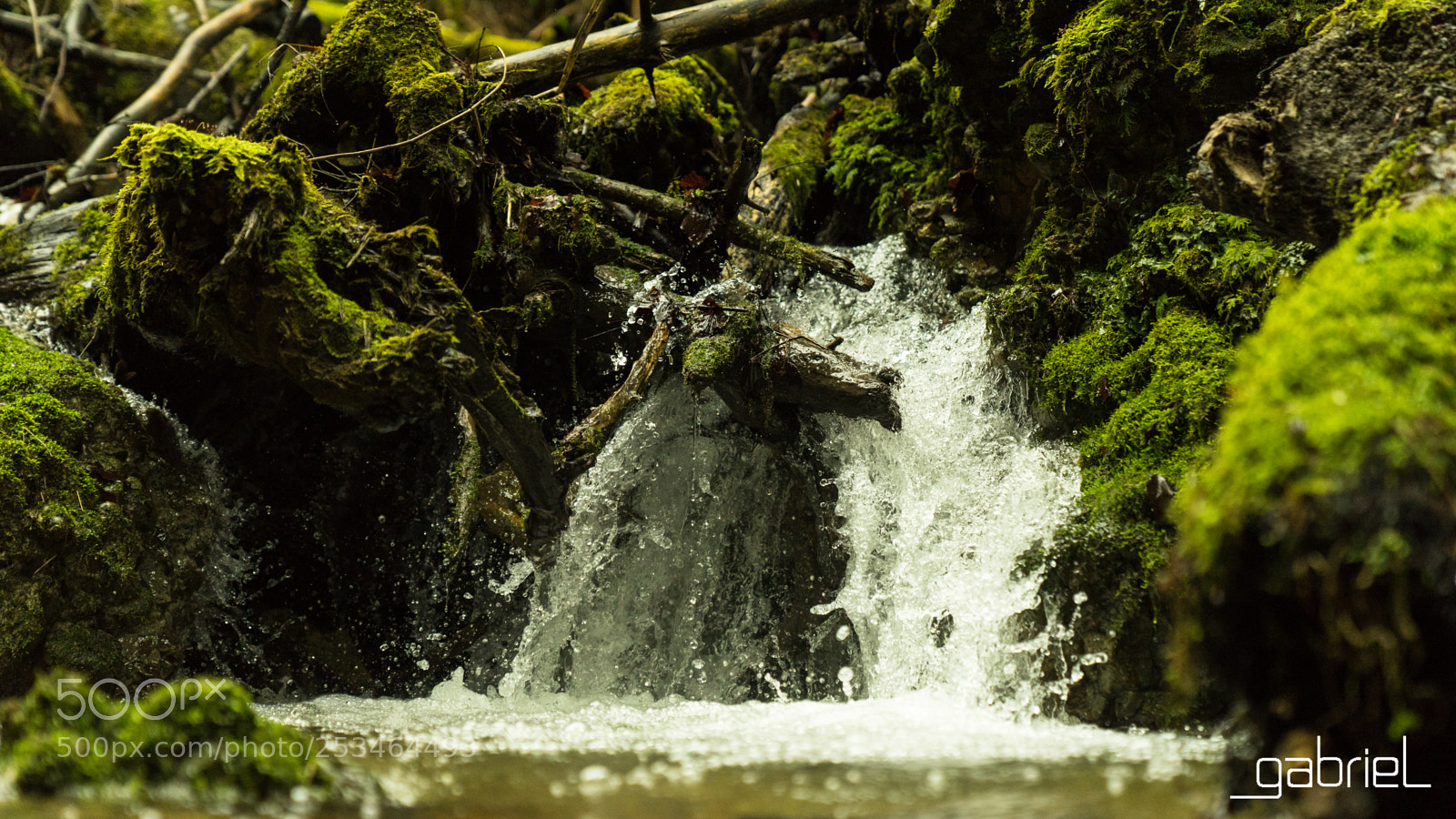 Sony a7 sample photo. Little waterfall photography