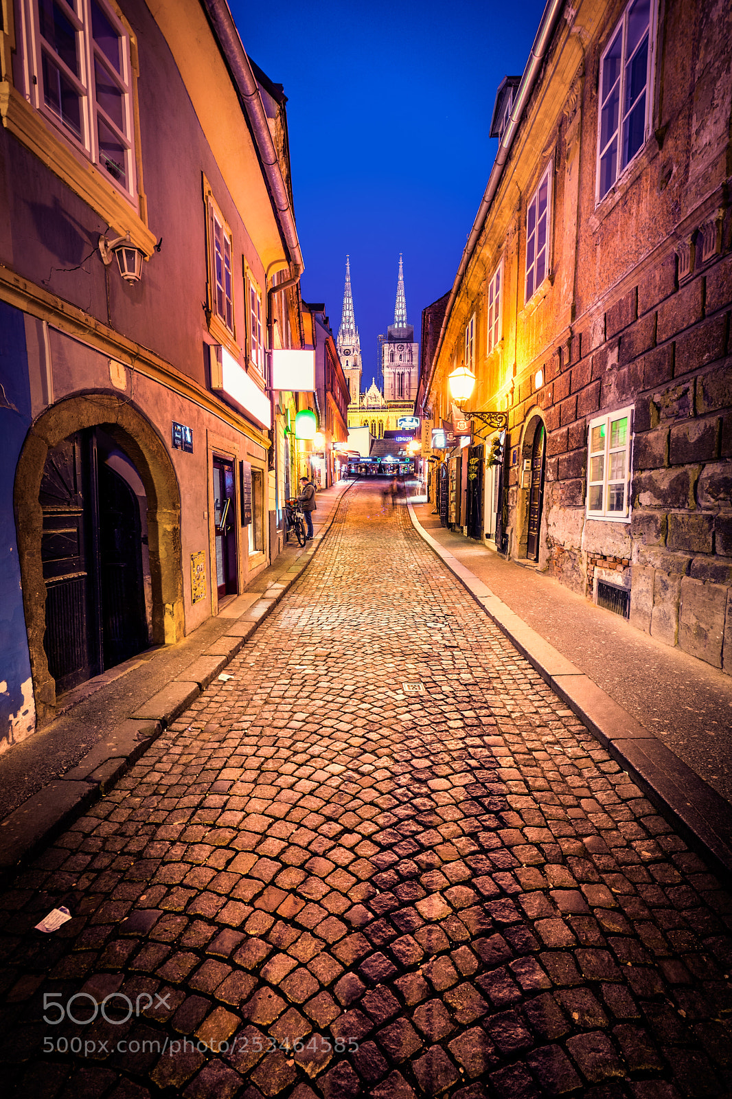 Nikon D7100 sample photo. Zagreb skalinska street night photography