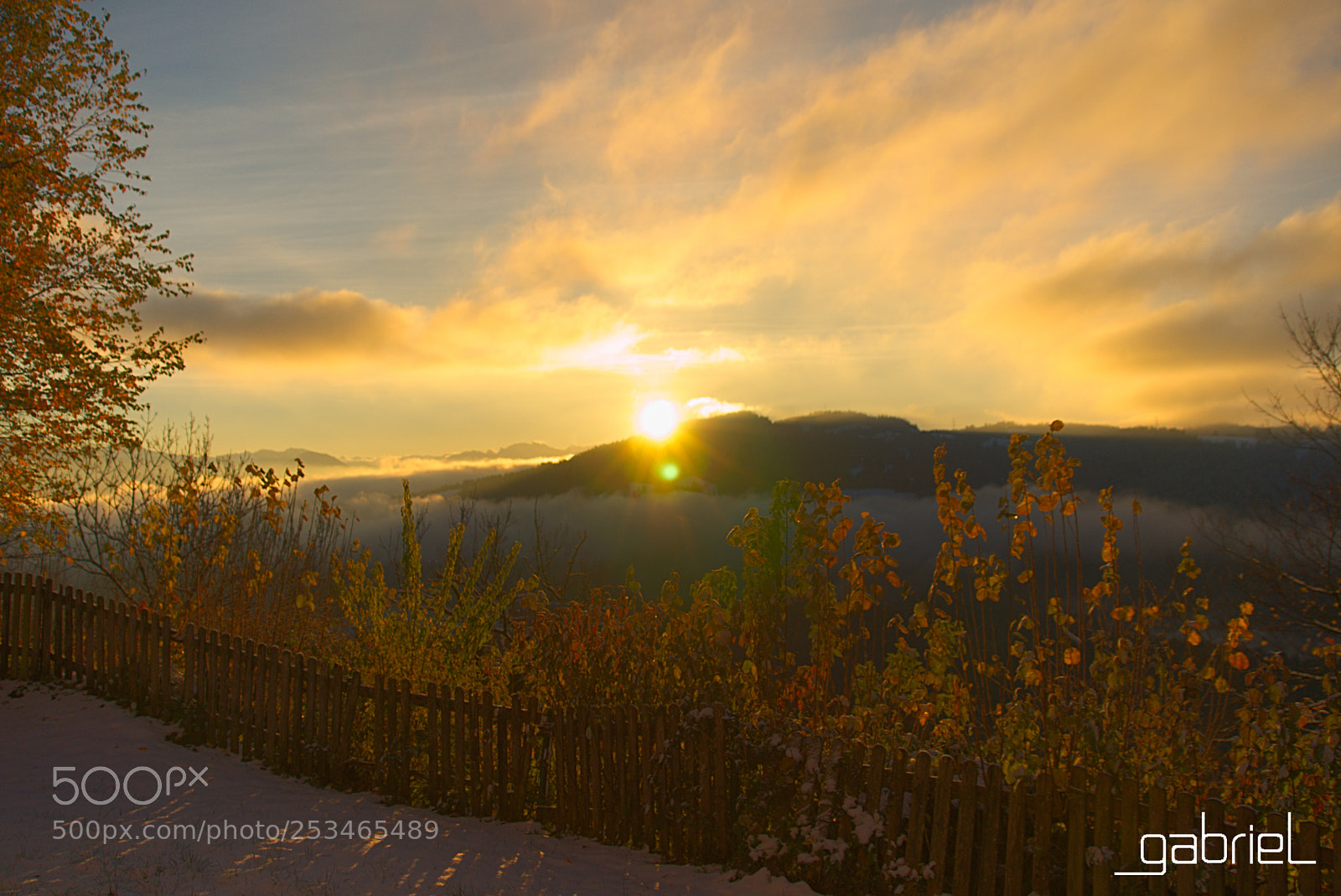 Sony a7 sample photo. Herbstsonnenaufgang photography
