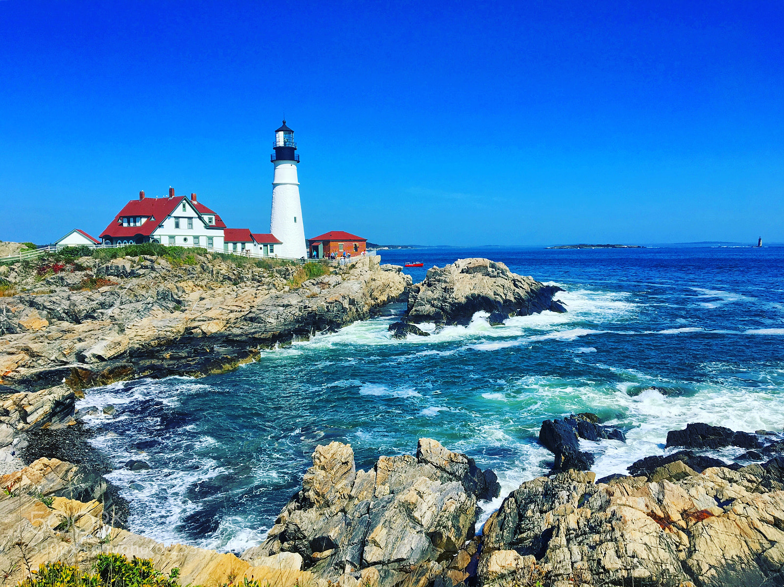 Apple iPhone 6s sample photo. Portland head light  photography