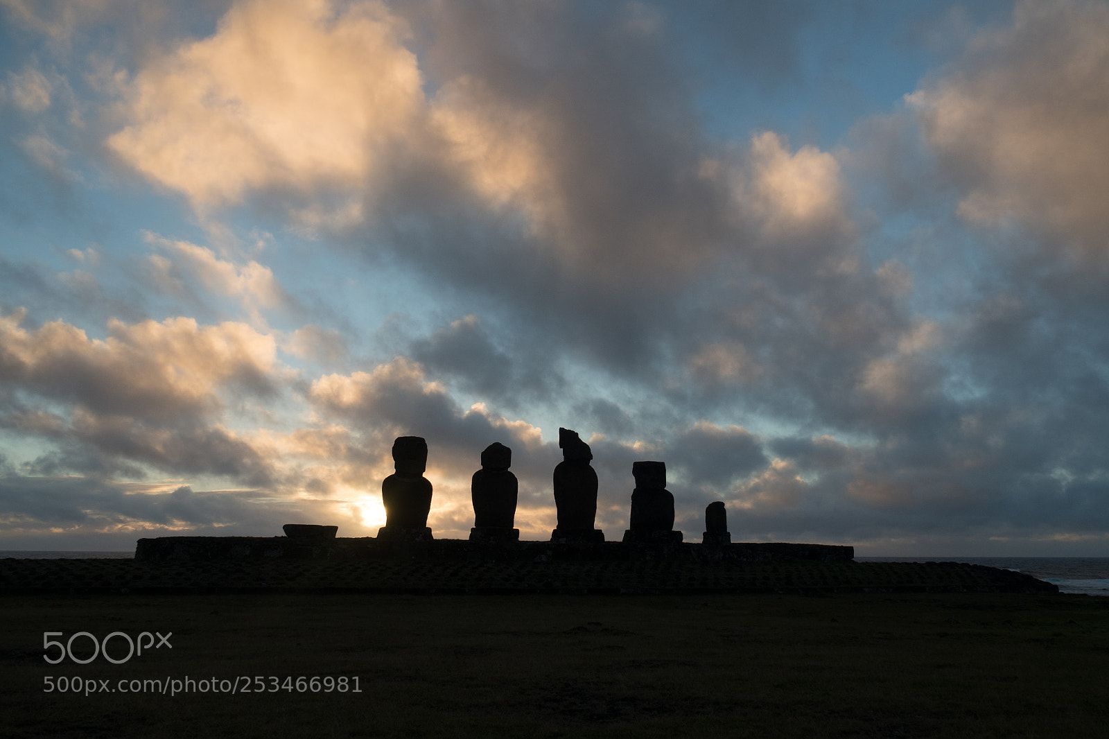 Olympus OM-D E-M5 II sample photo. Easter island sunset photography