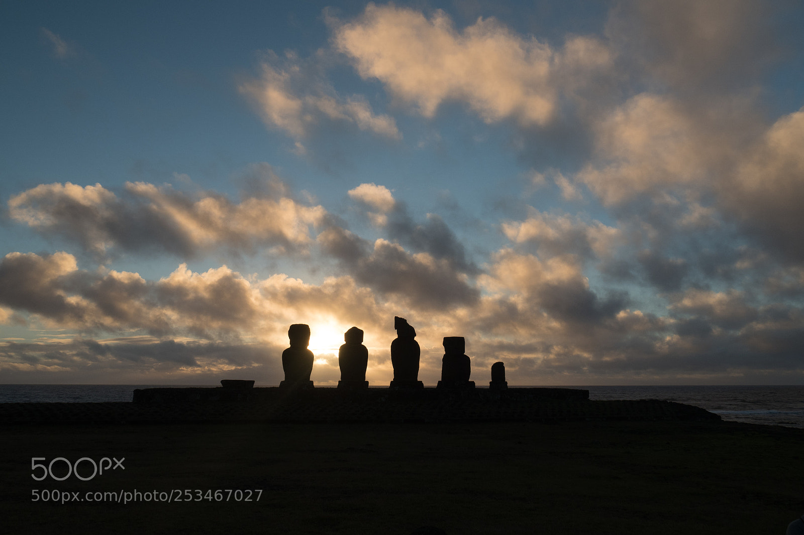Olympus OM-D E-M5 II sample photo. Easter island sunset photography