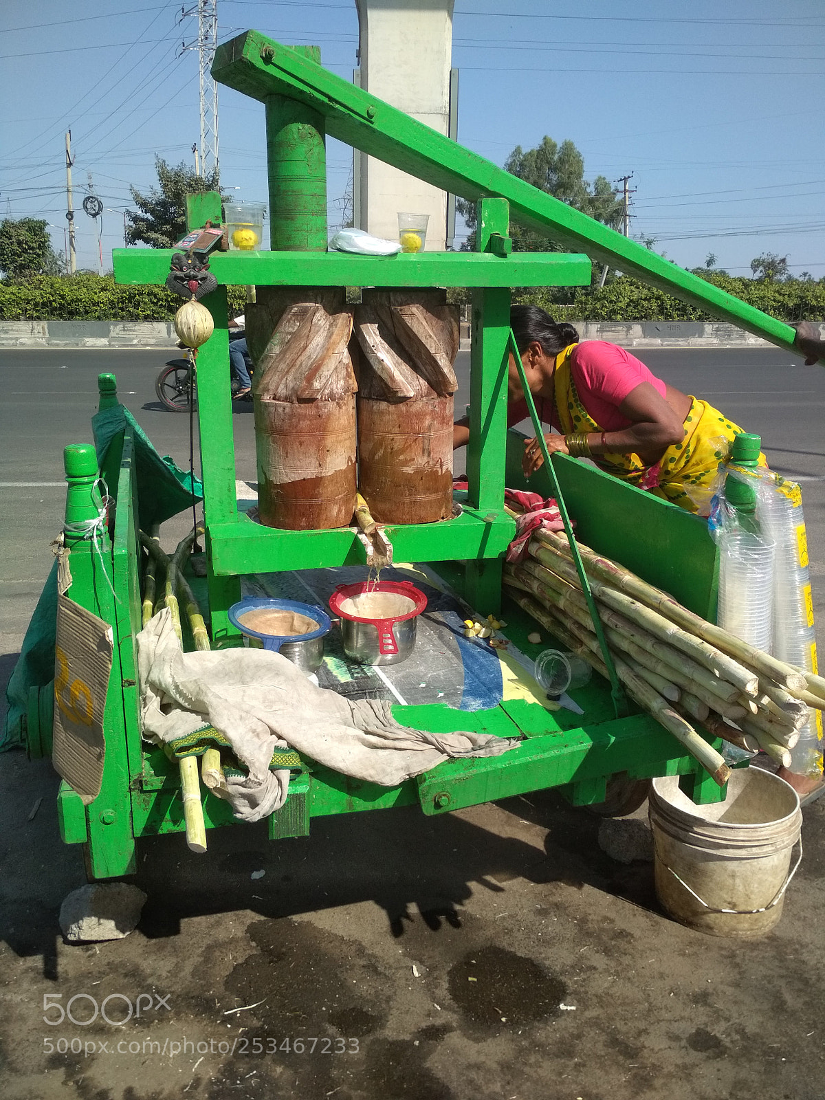 Xiaomi Redmi 4 Pro sample photo. Sugar cane juice extractor photography