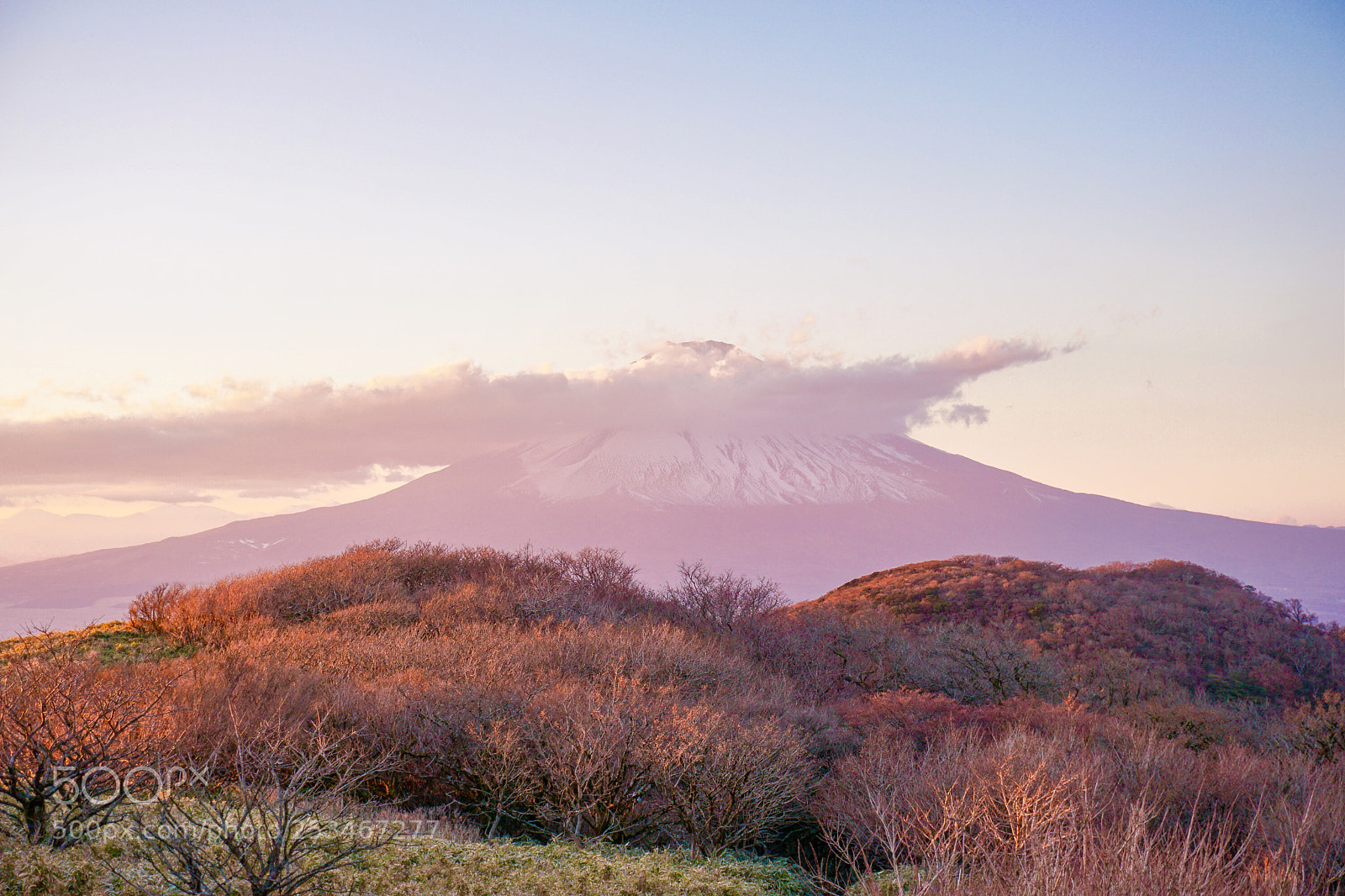 Sony a6300 sample photo. Pink fuji mountain photography
