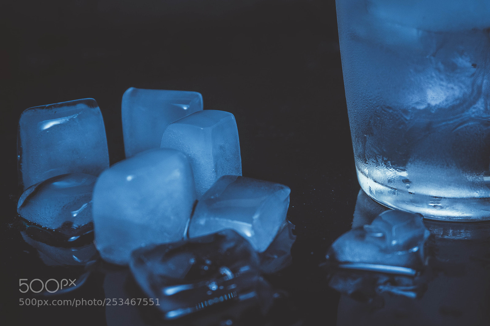 Sony a6300 sample photo. Frosty ice with water photography