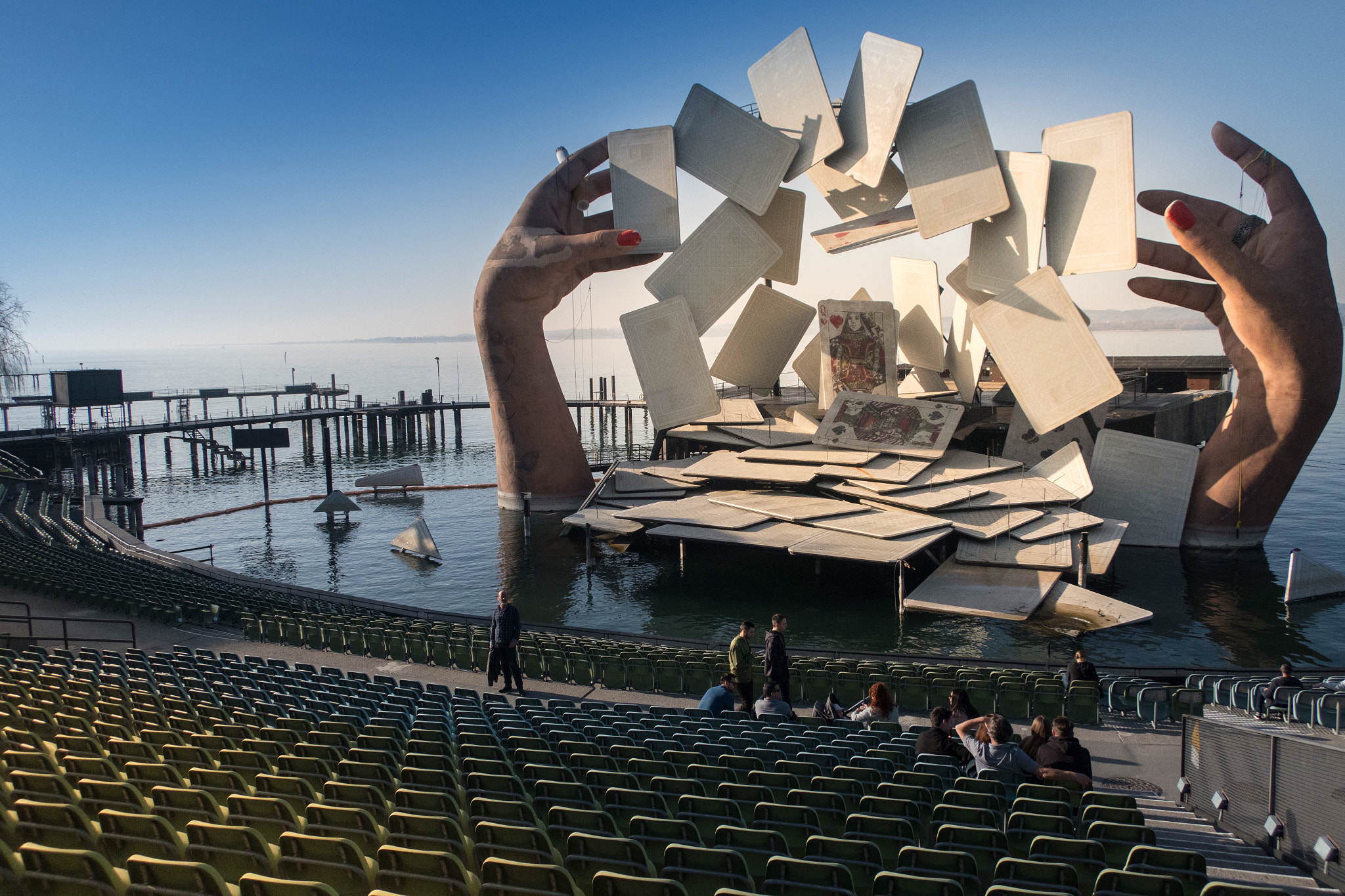 Canon PowerShot G9 X Mark II sample photo. The lakeside stage of the bregenz festival at lake constance (bizet’s opera carmen). photography