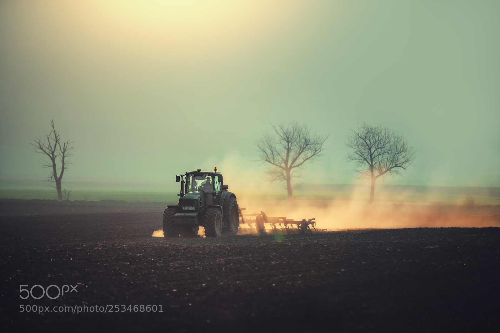 Sony a7R II sample photo. Farmer in tractor preparing photography