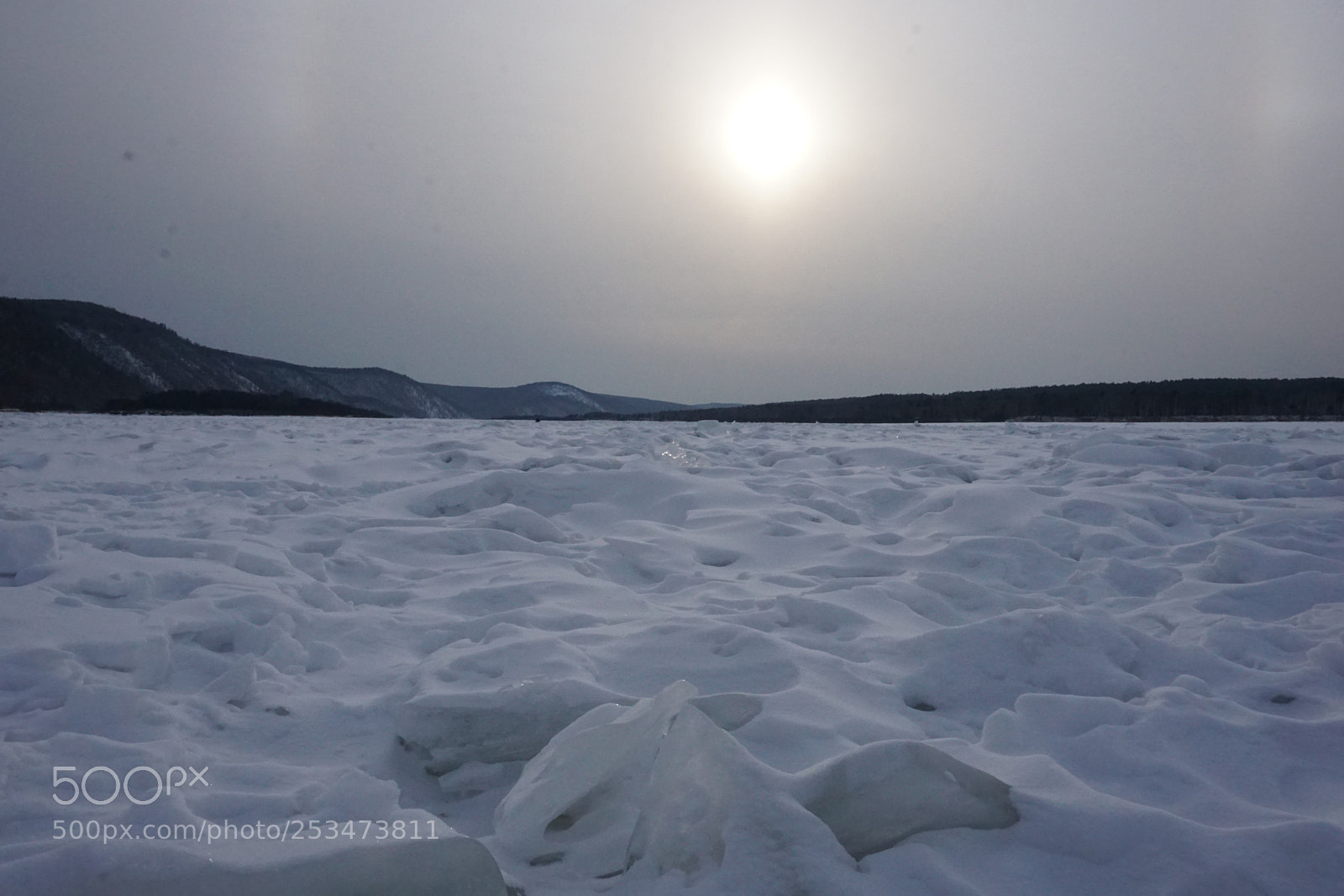 Sony a6000 sample photo. Frozen river photography