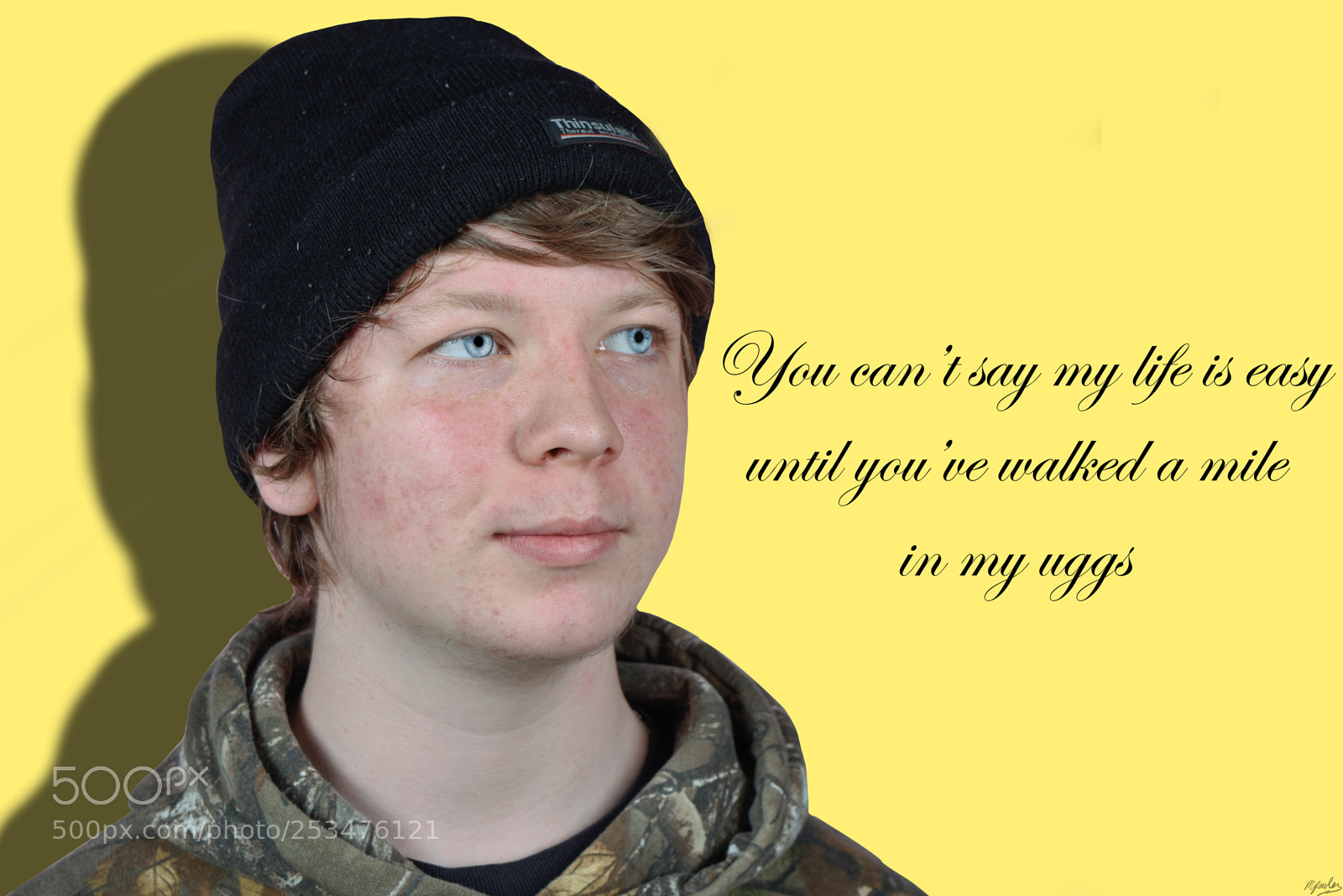 Nikon D3400 sample photo. Photo with text photography