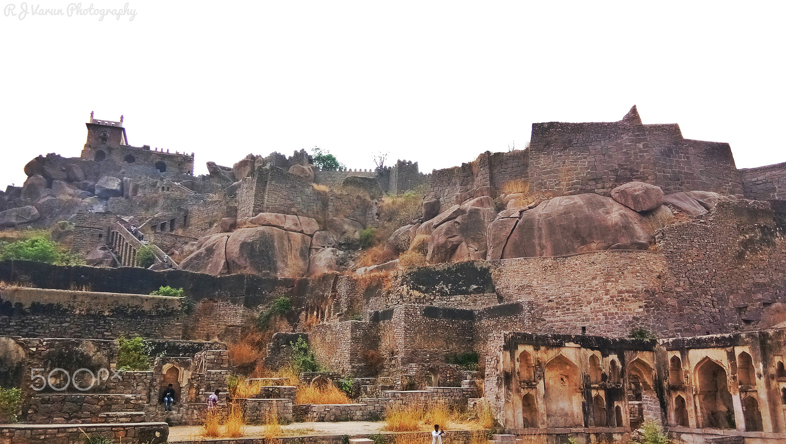 vivo 1601 sample photo. The view of golconda fort photography