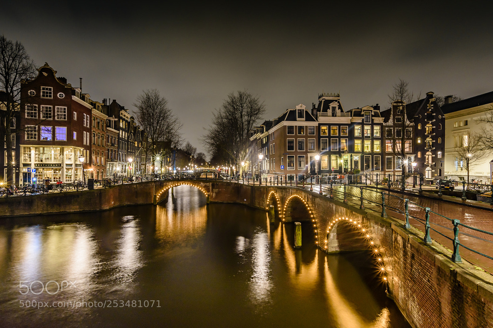 Nikon D7200 sample photo. Rainy night in amsterdam photography