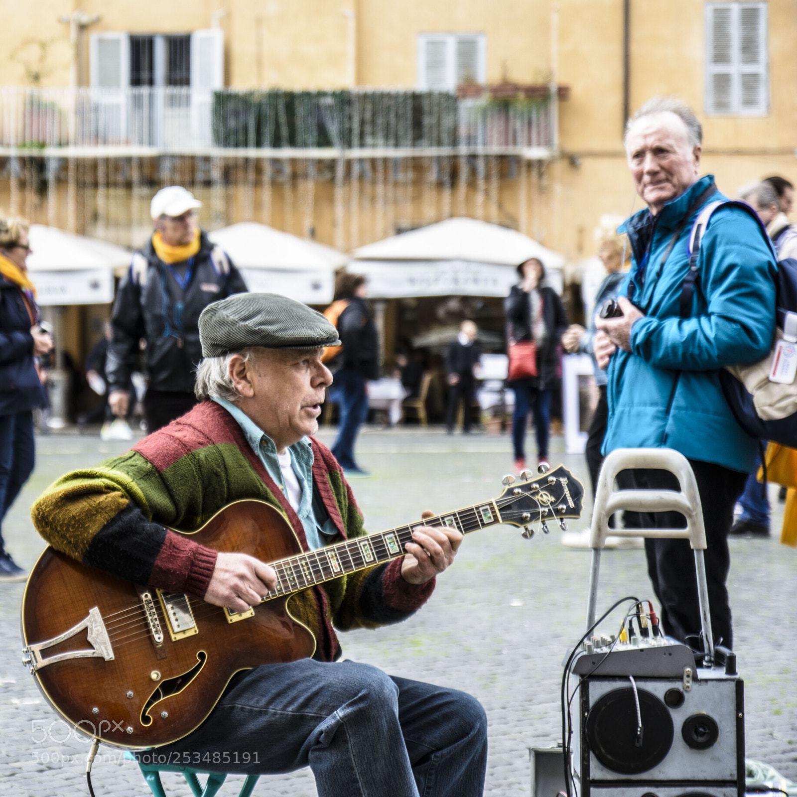 Nikon D5200 sample photo. Street musician in lovely photography