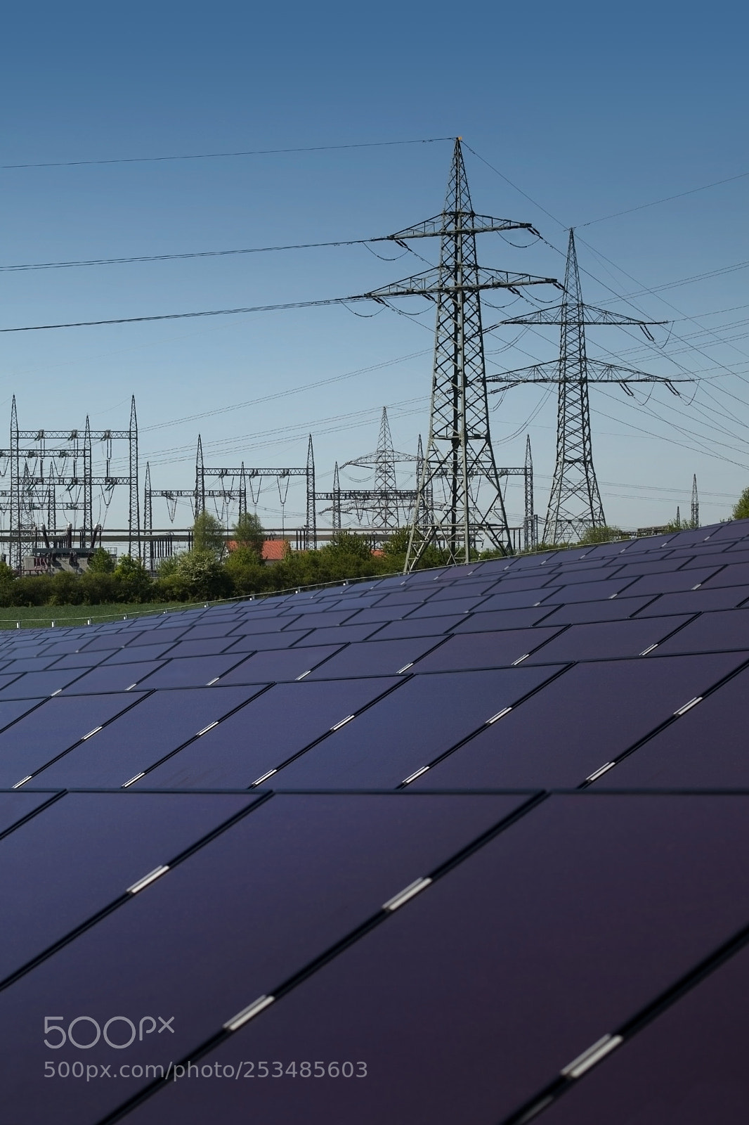 Canon EOS 5D Mark II sample photo. Solar power plant near photography