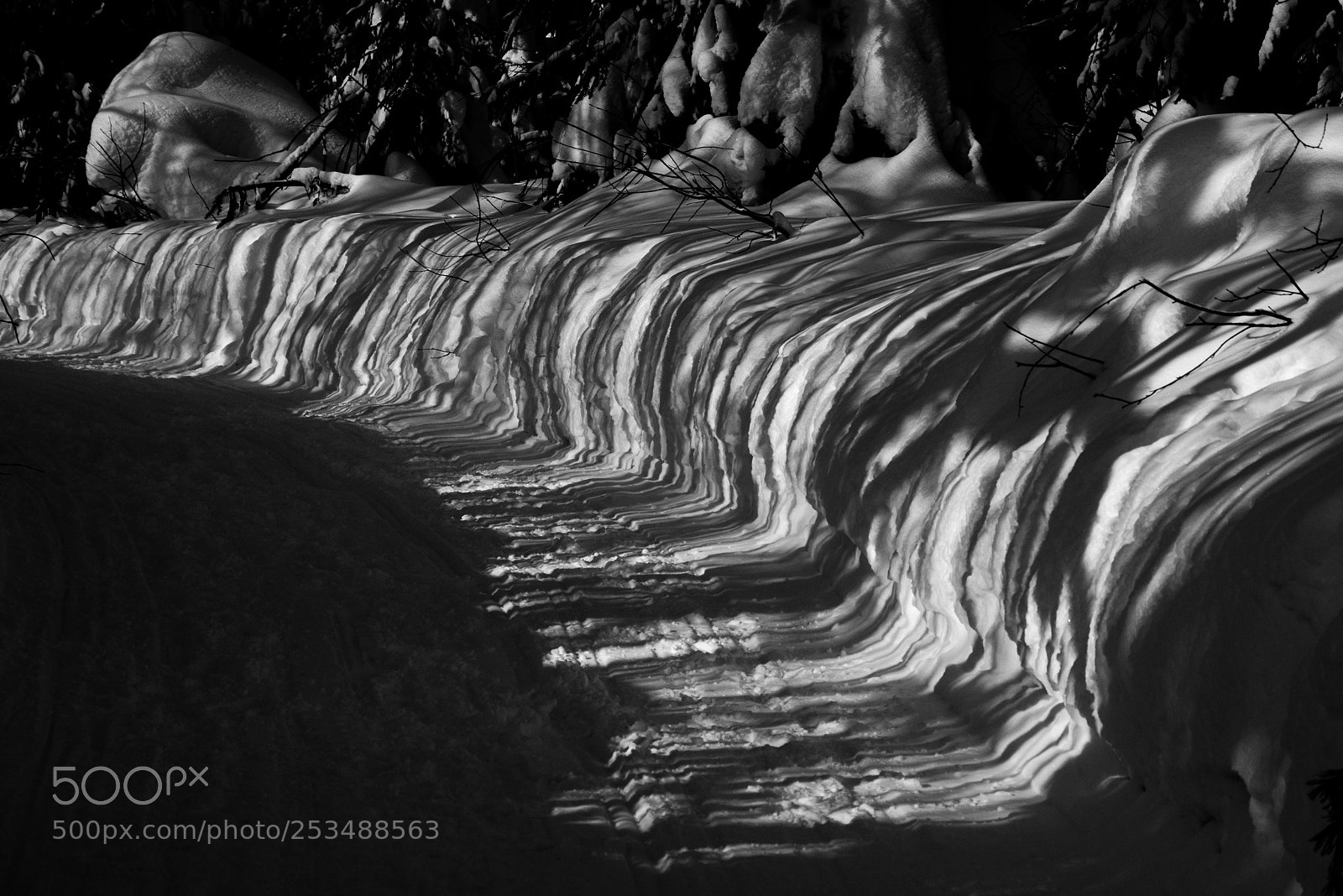 Nikon D7000 sample photo. Snow abstraction photography