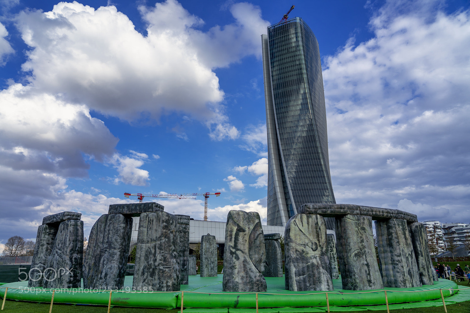 Sony a7 II sample photo. Hadid tower and stonehenge photography