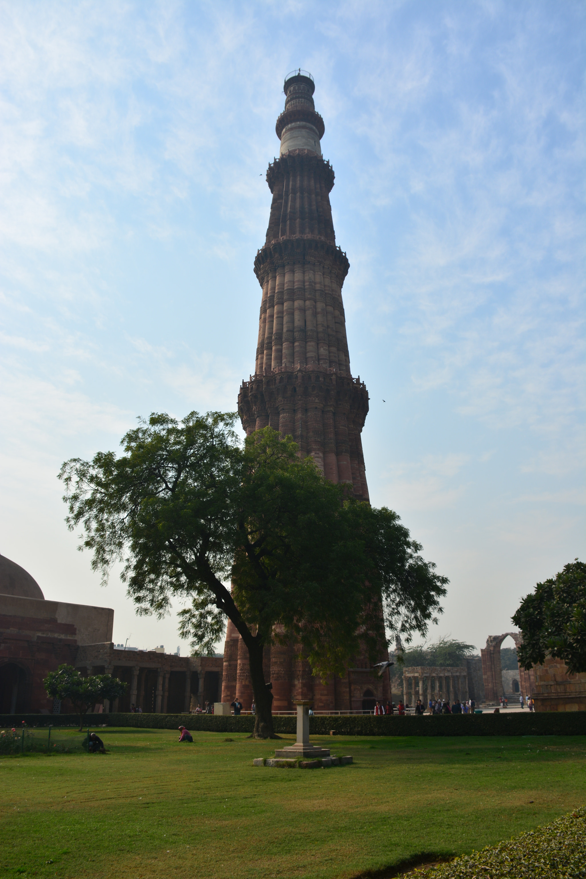 Nikon D5200 sample photo. View of kutub minar on a chilled sunny day photography