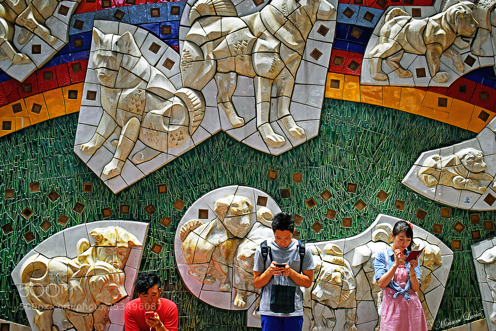 Nikon D5600 sample photo. Waiting at hachiko mural photography